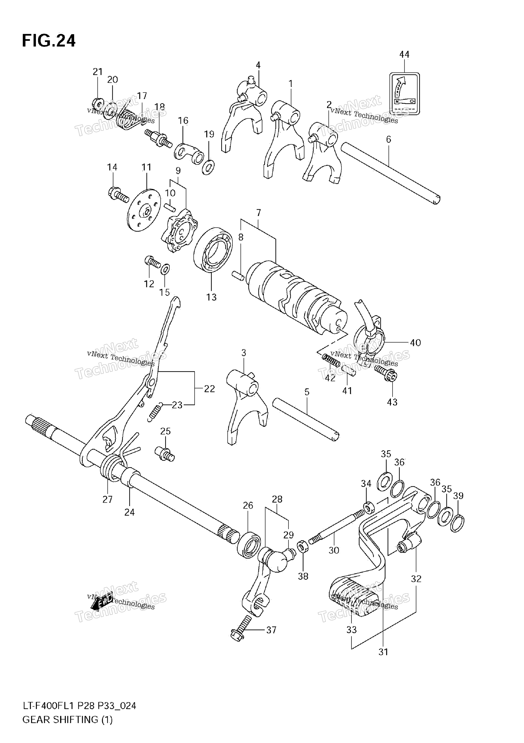 передача Shifting (1)(Lt F400fl1 E33)