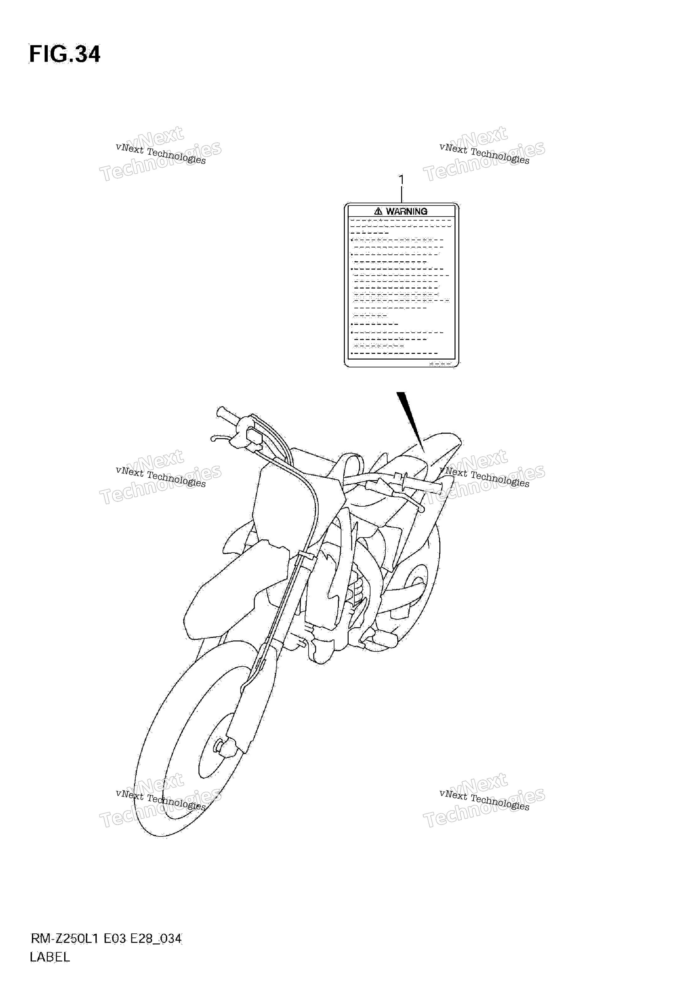 Шильдик (Rm-Z250l1 E28)