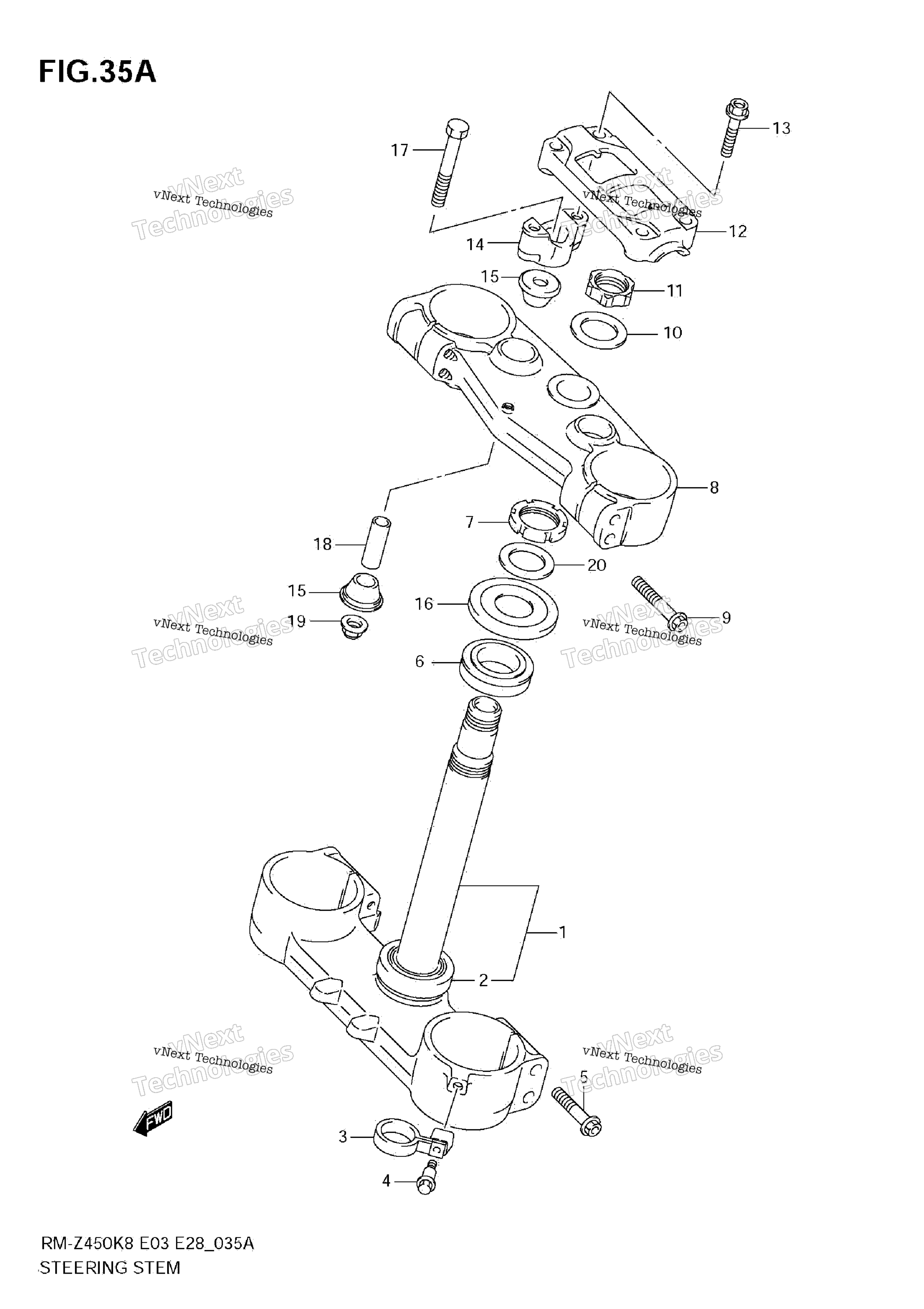 Рулевая колонка (Rm-Z450 L1)
