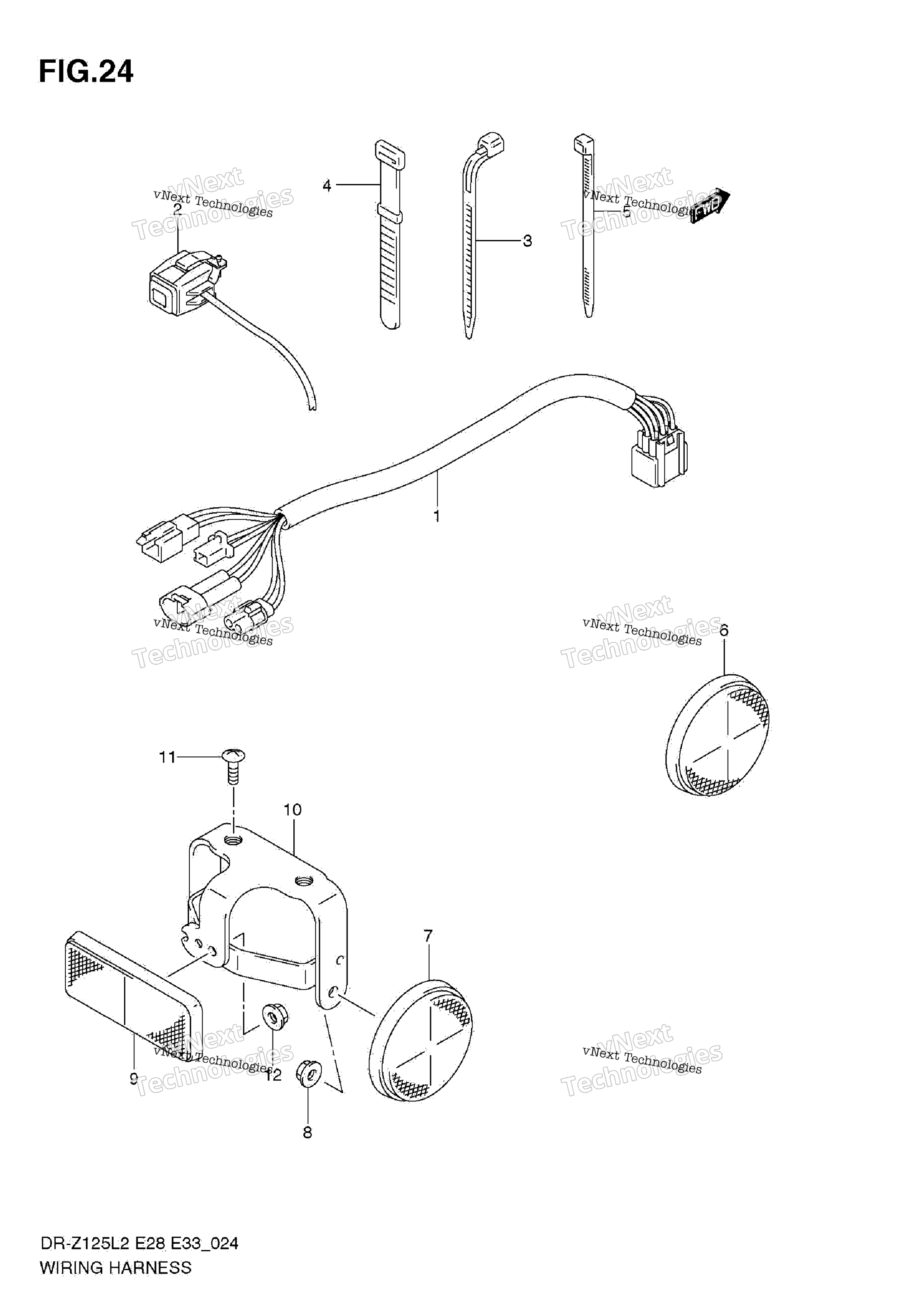 Жгут проводов (Dr-Z125l E28)