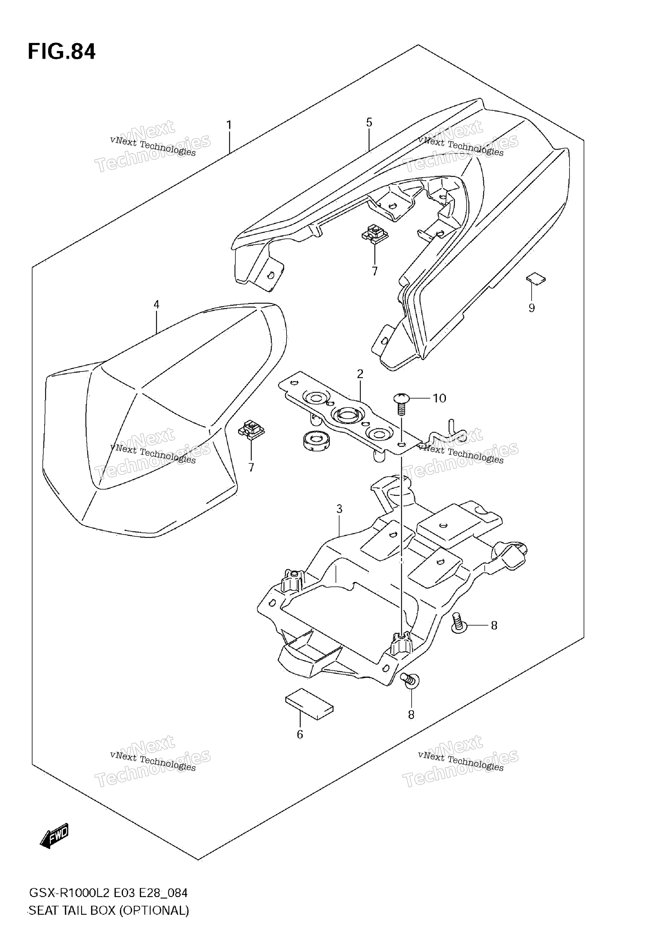 сиденье Tail Box (Optional)