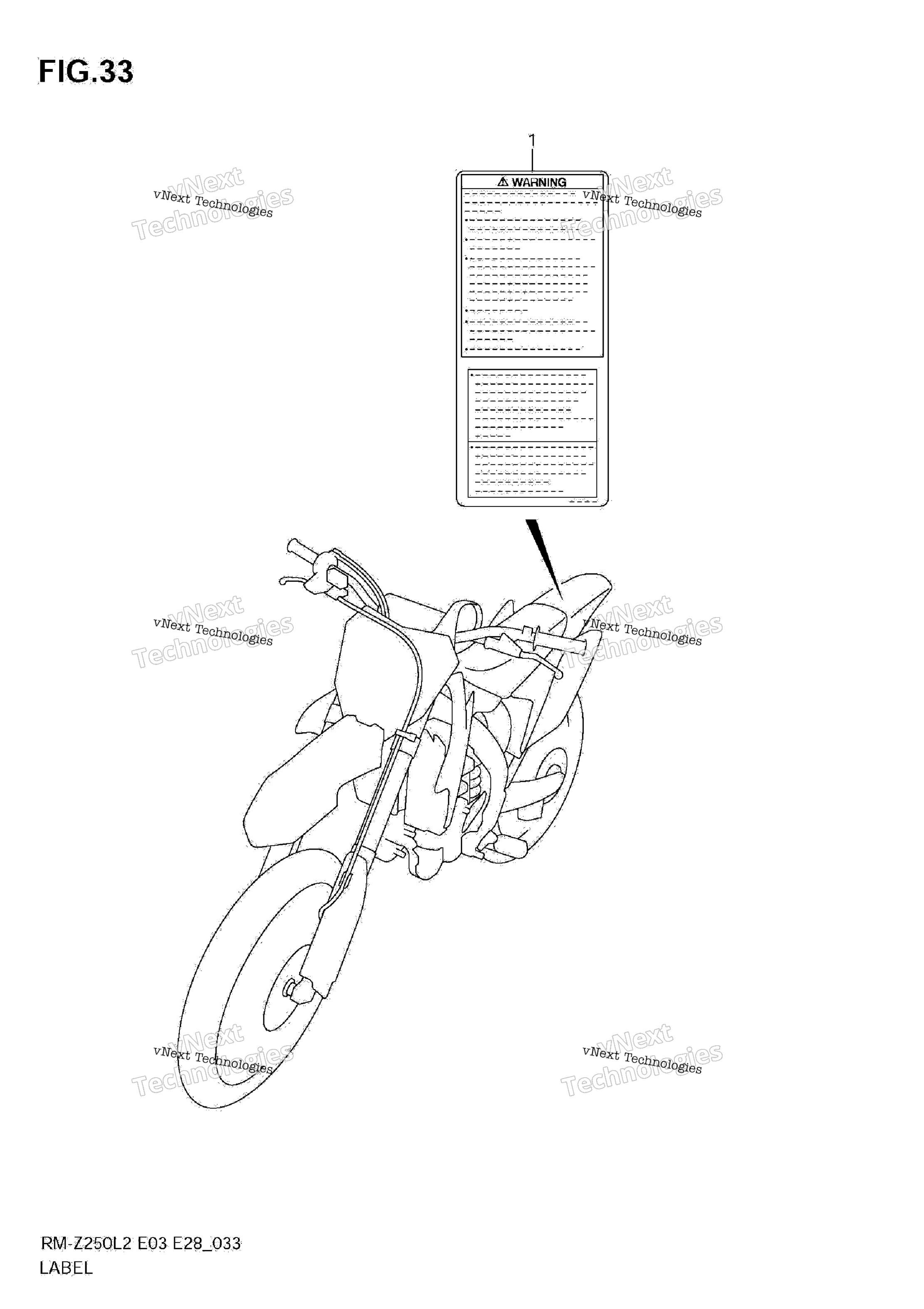 Шильдик (Rm-Z250l2 E03)