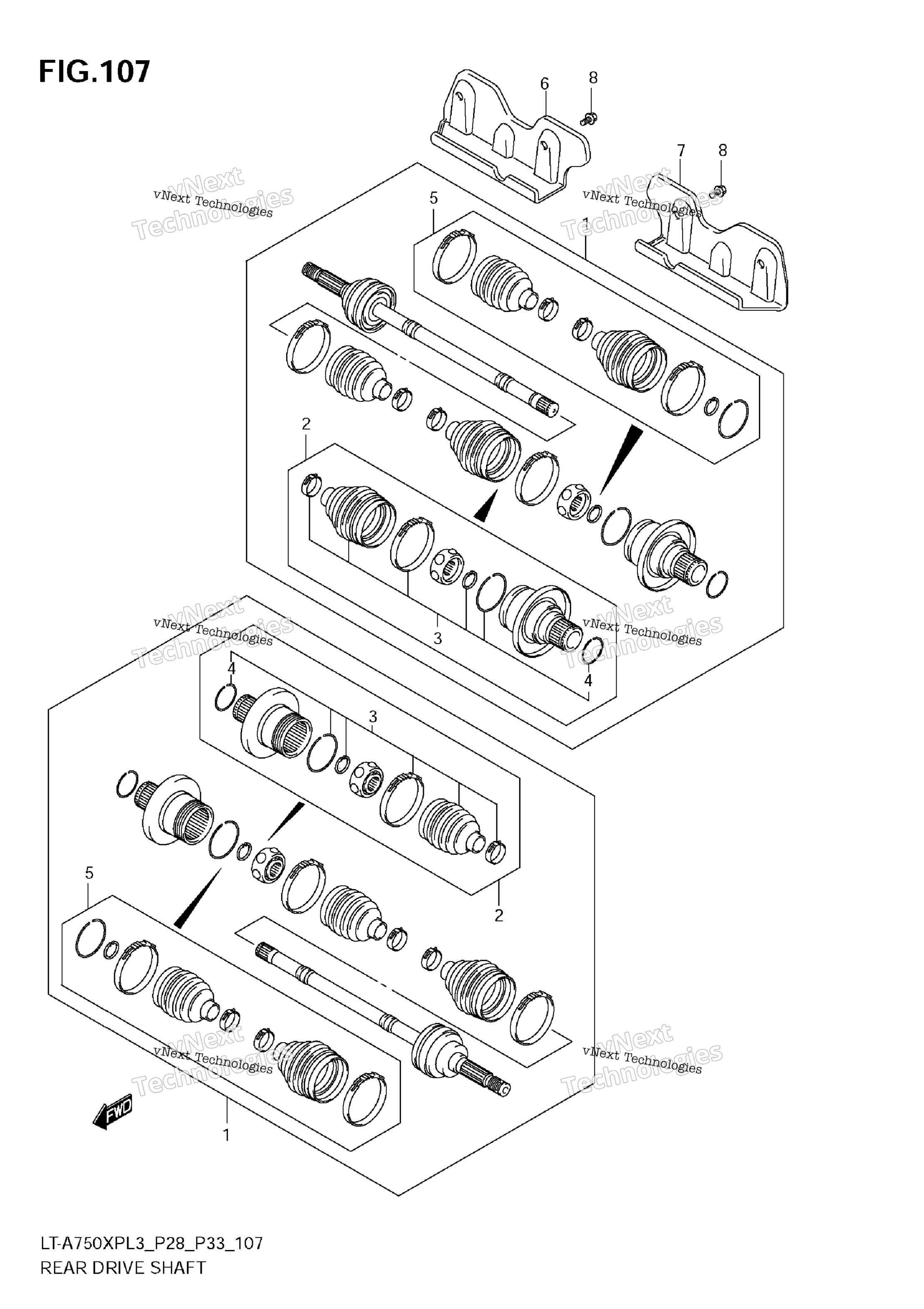 Задняя часть Drive Shaft
