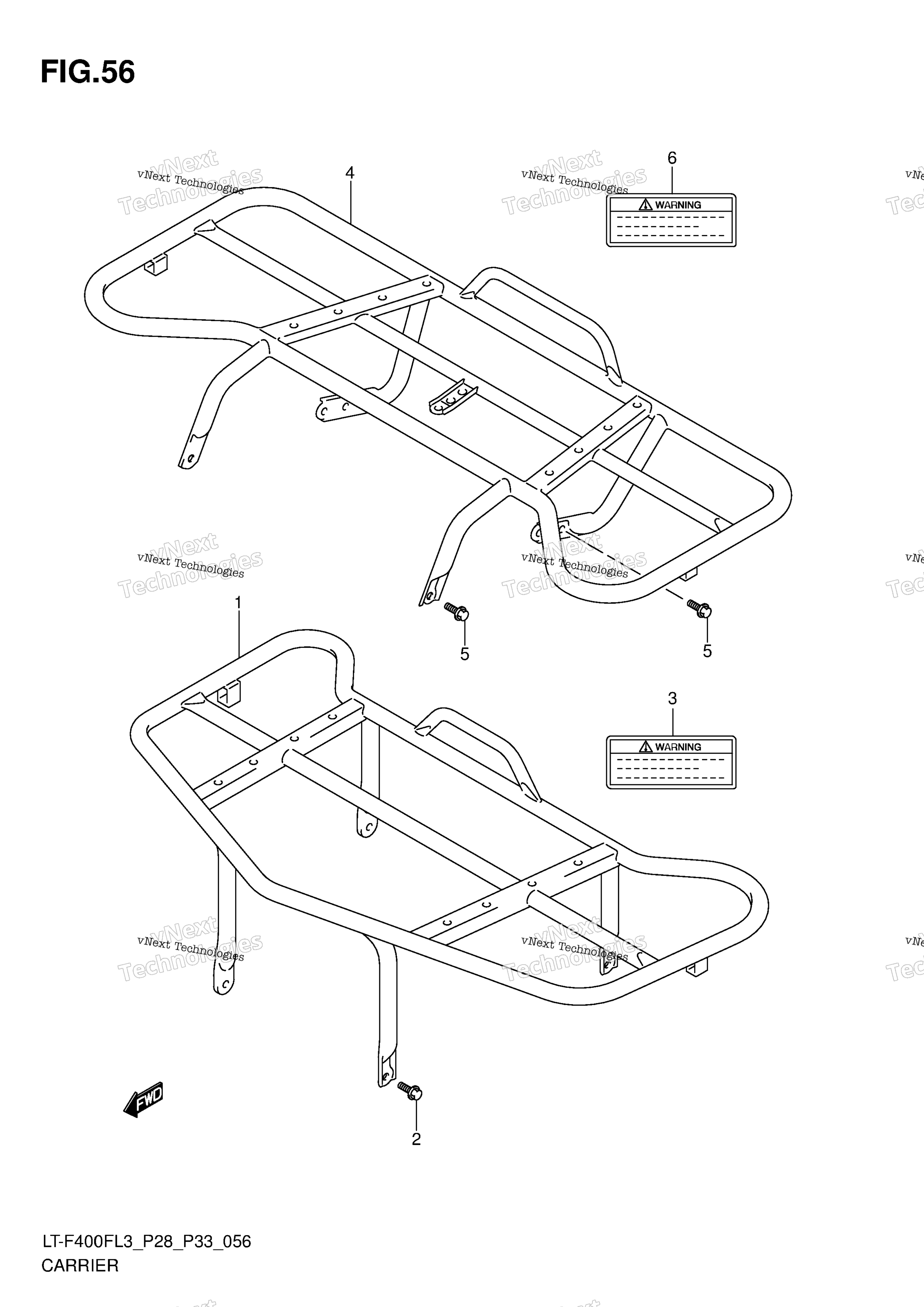 Багажник (Lt-F400fzl3 P33)