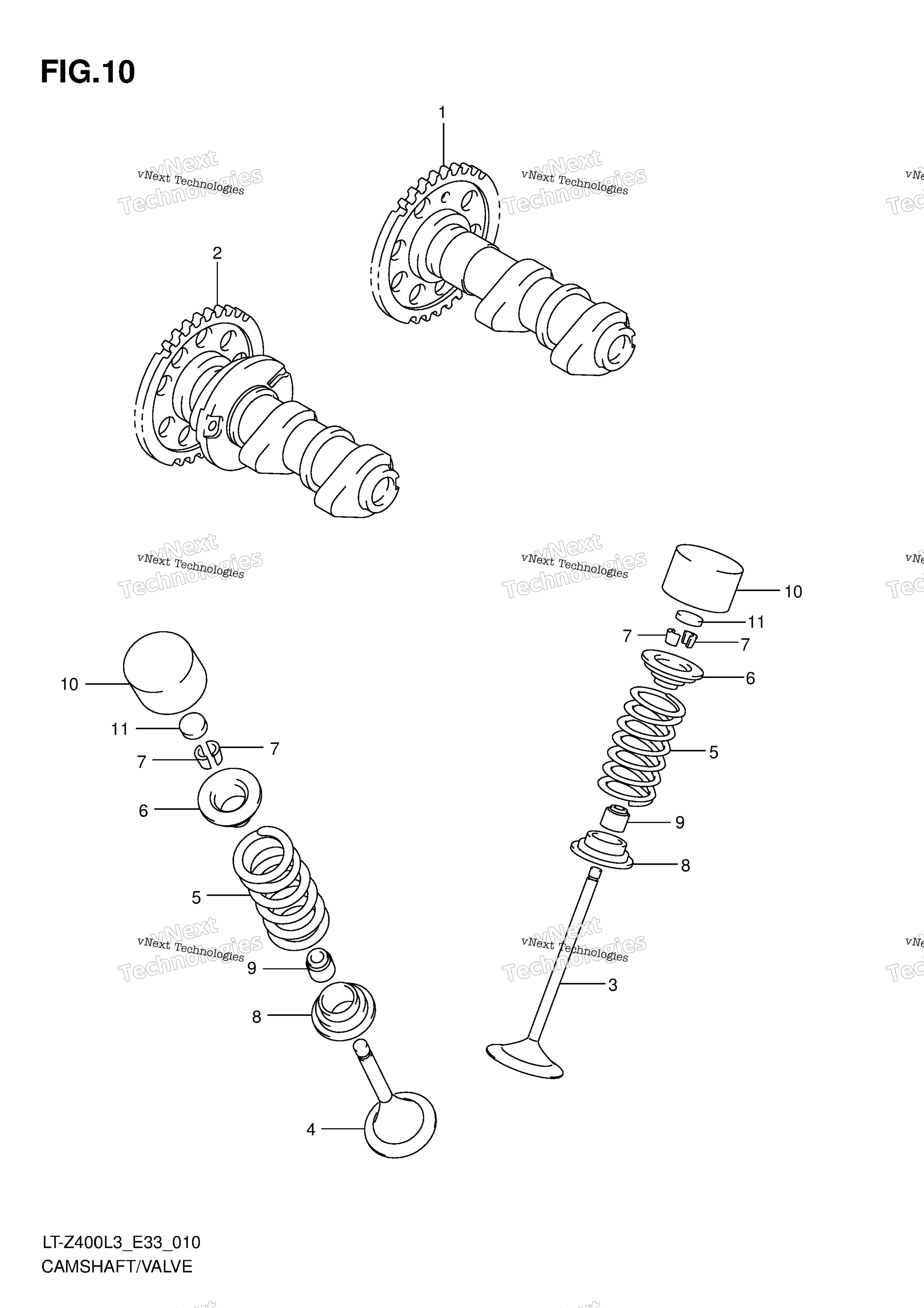 Camshaft / клапан