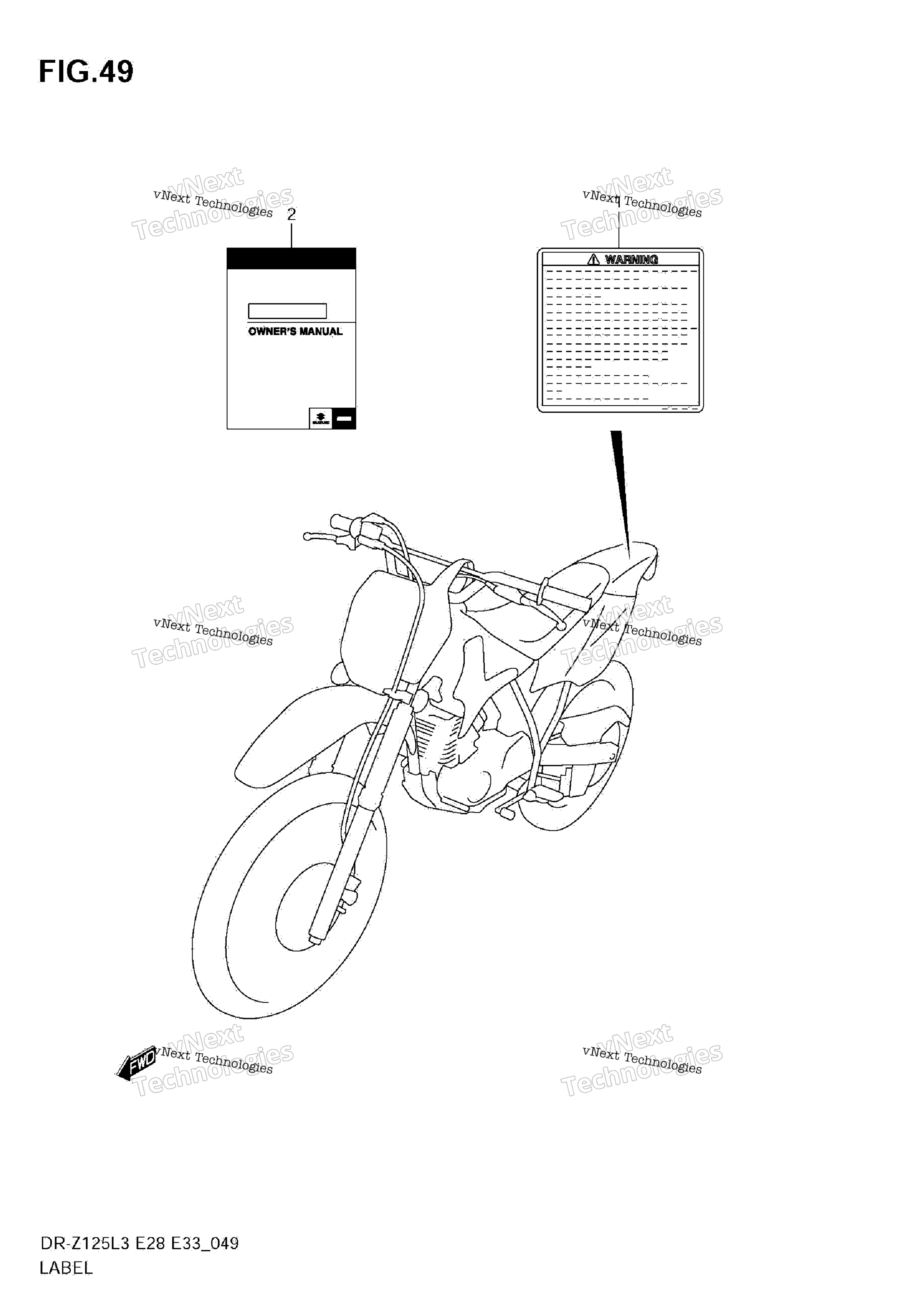 Шильдик (Dr-Z125l3 E28)