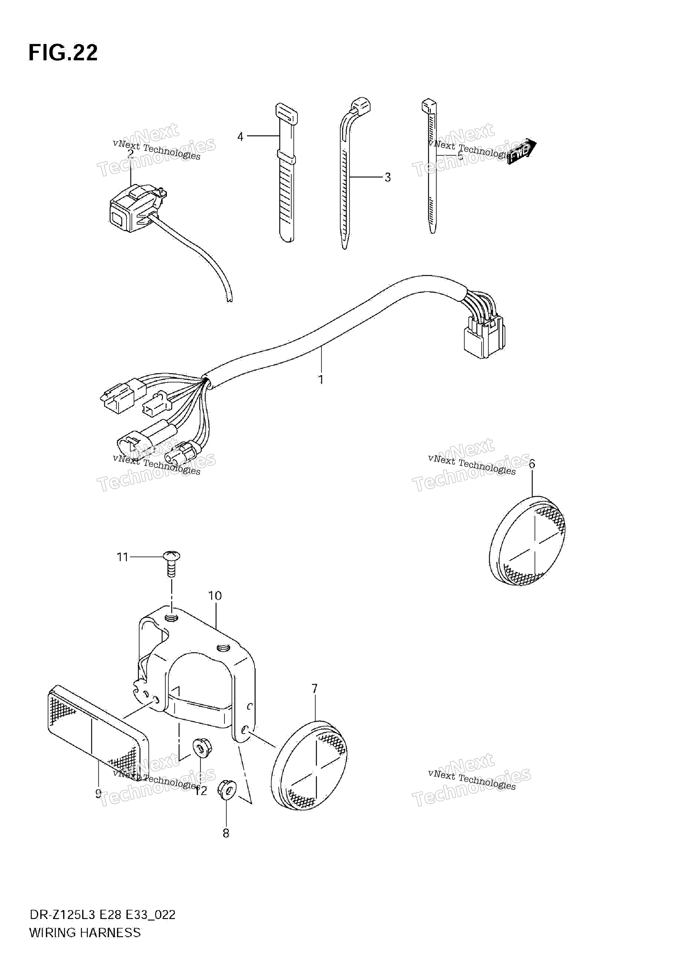 Жгут проводов (Dr-Z125l3 E28)