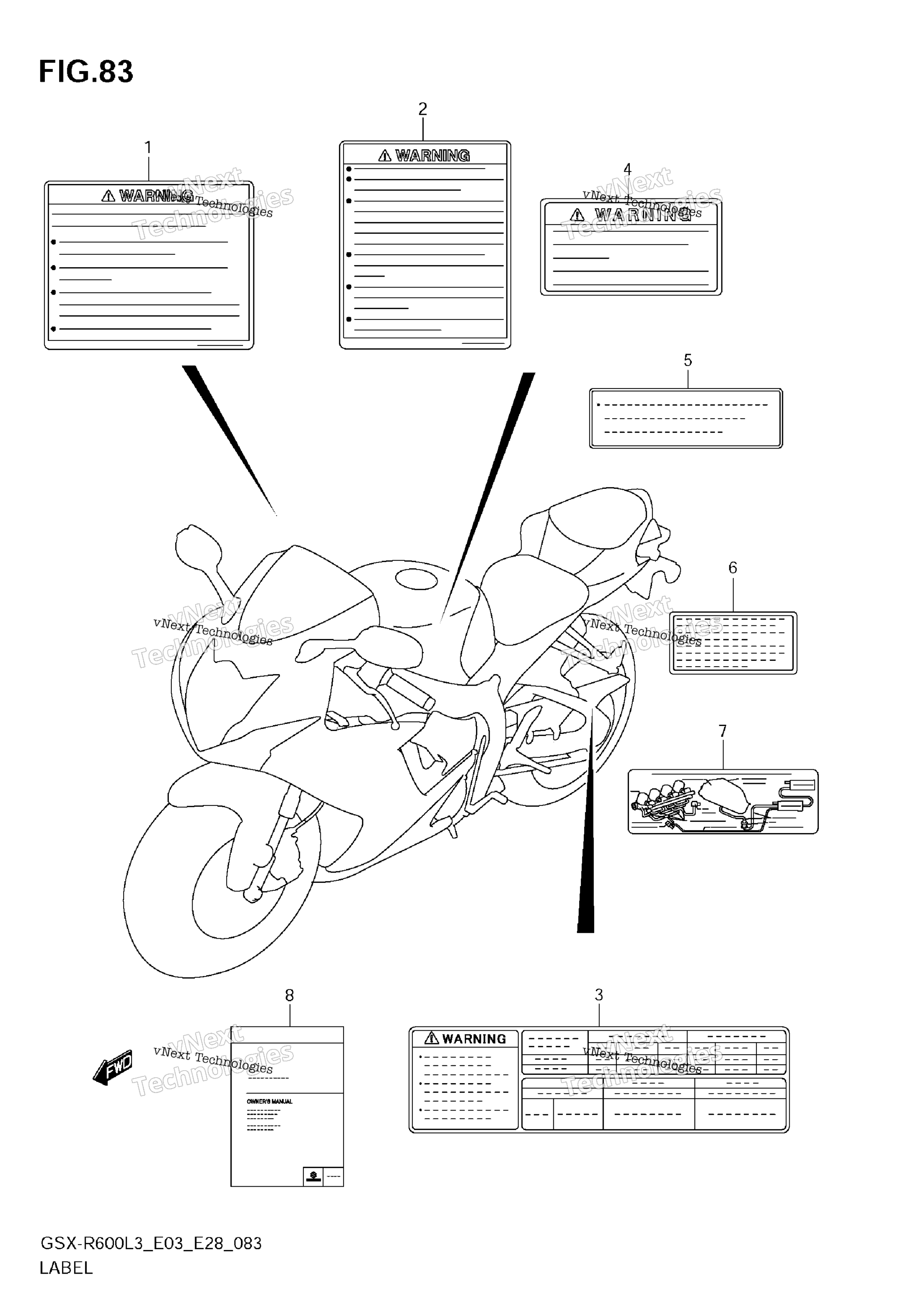 Шильдик (Gsx-R600l3 E33)
