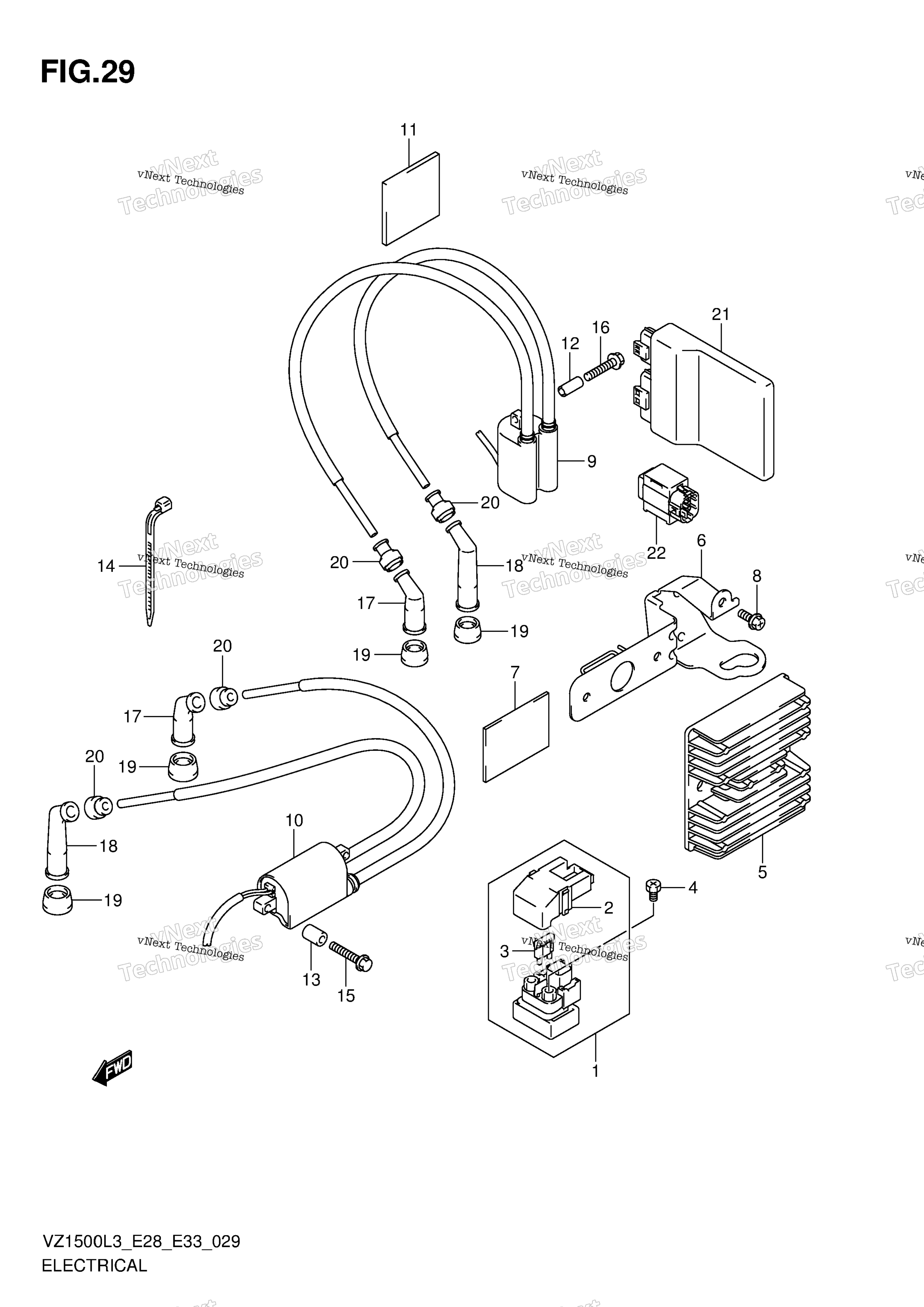 Электрооборудование (Vz1500l3 E28)