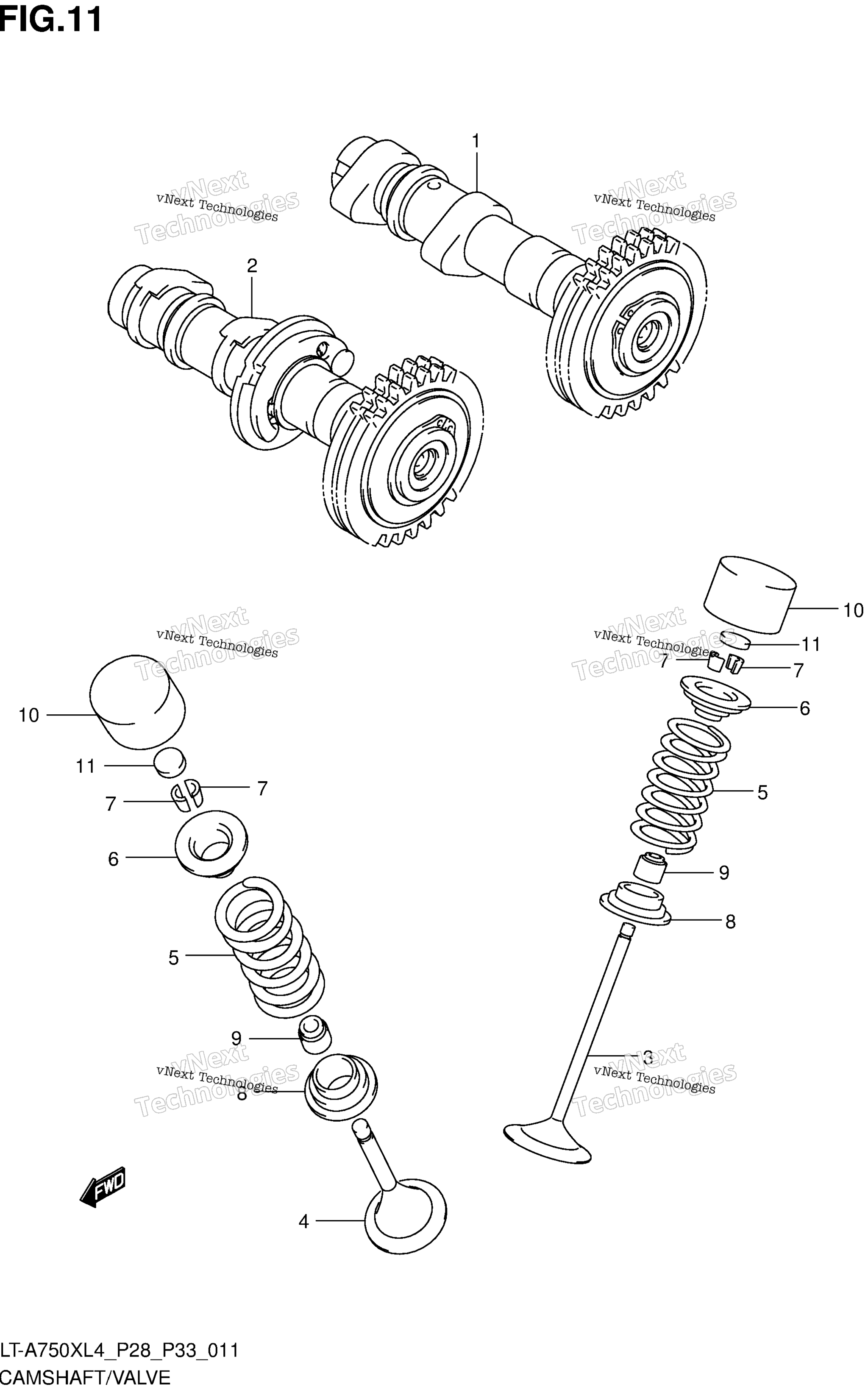 Camshaft / клапан