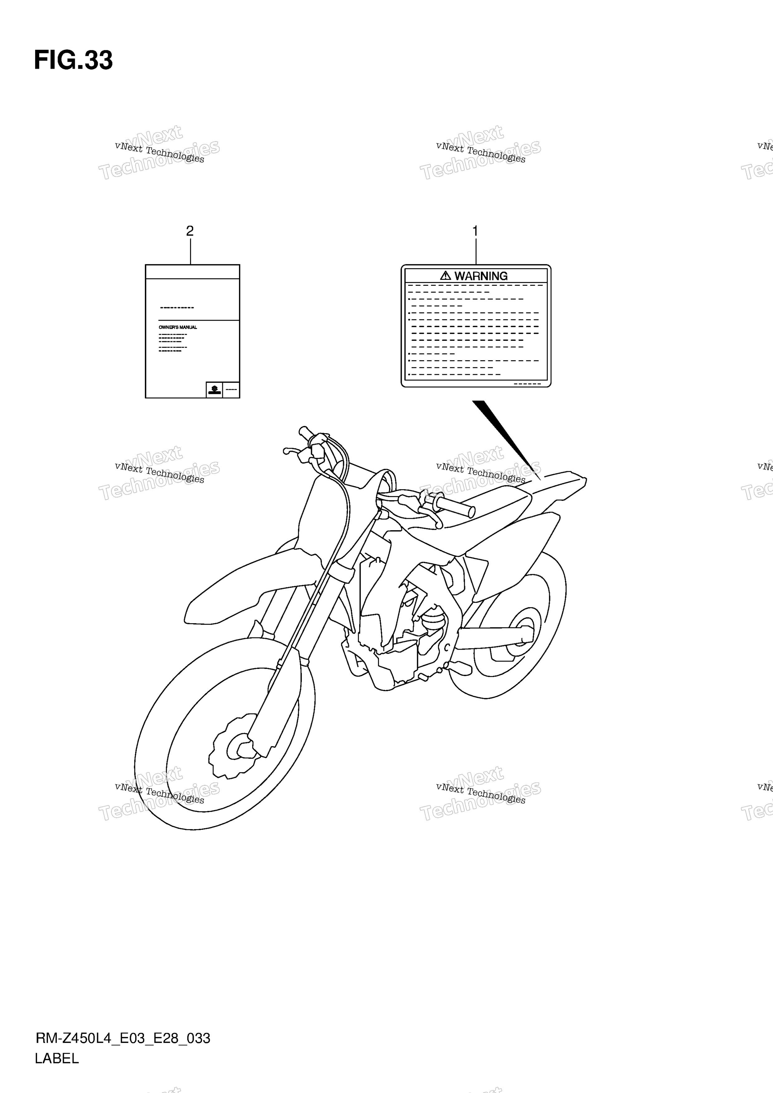 Шильдик (Rm-Z450l4 E28)