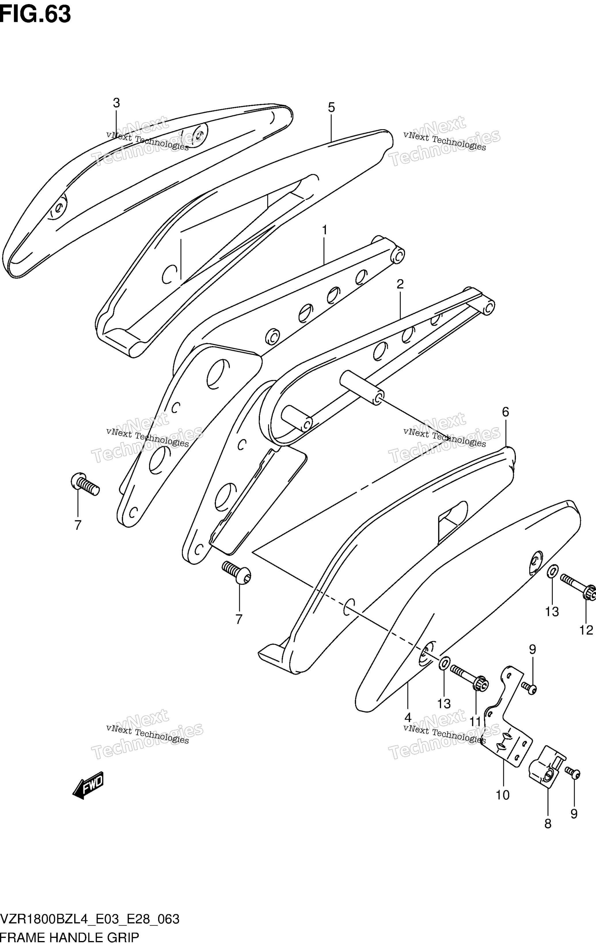 Рама Handle Grip (Vzr1800bzl4 E03)