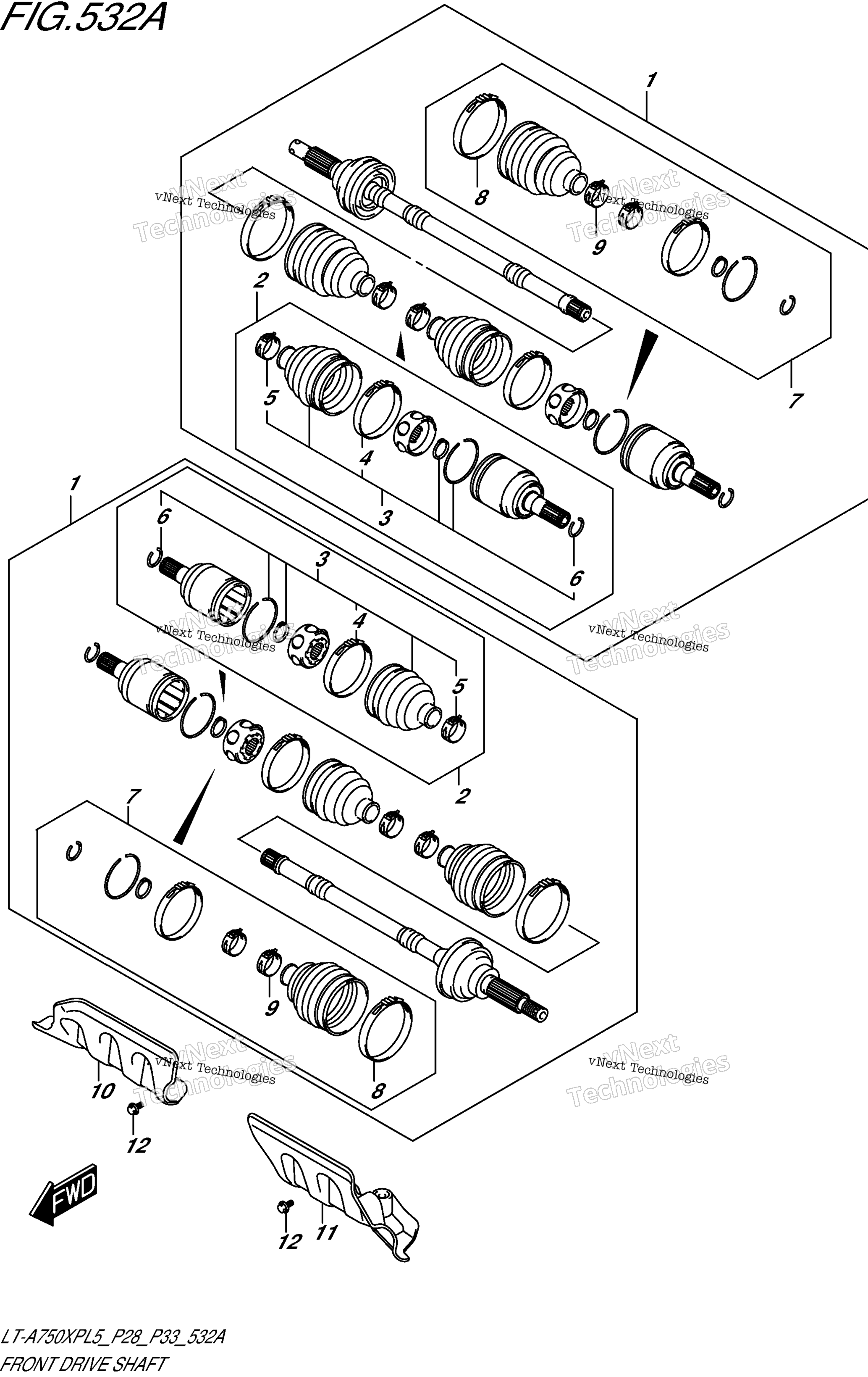 Передняя часть Drive Shaft