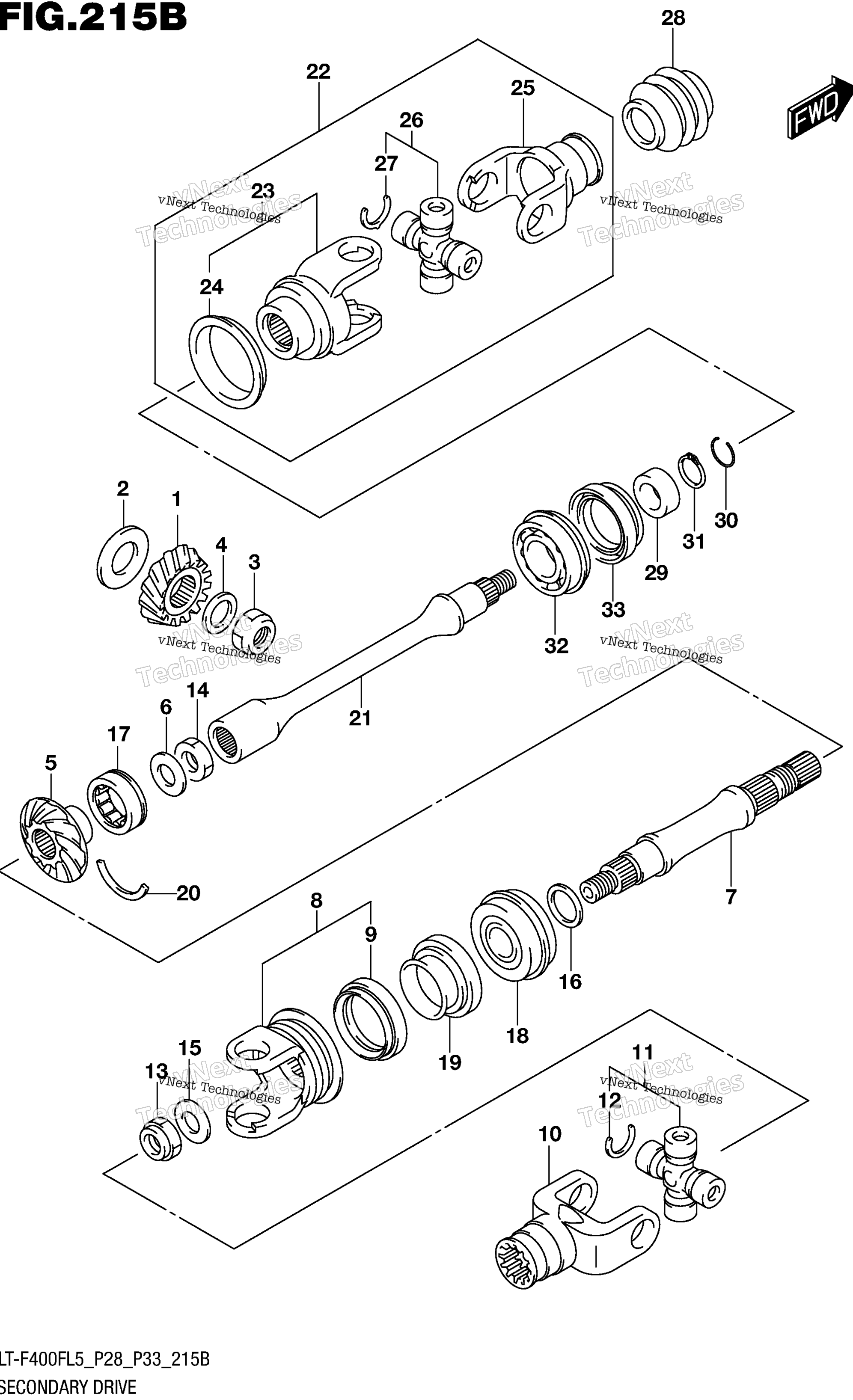 Secondary привод (Lt F400fl5 P33)