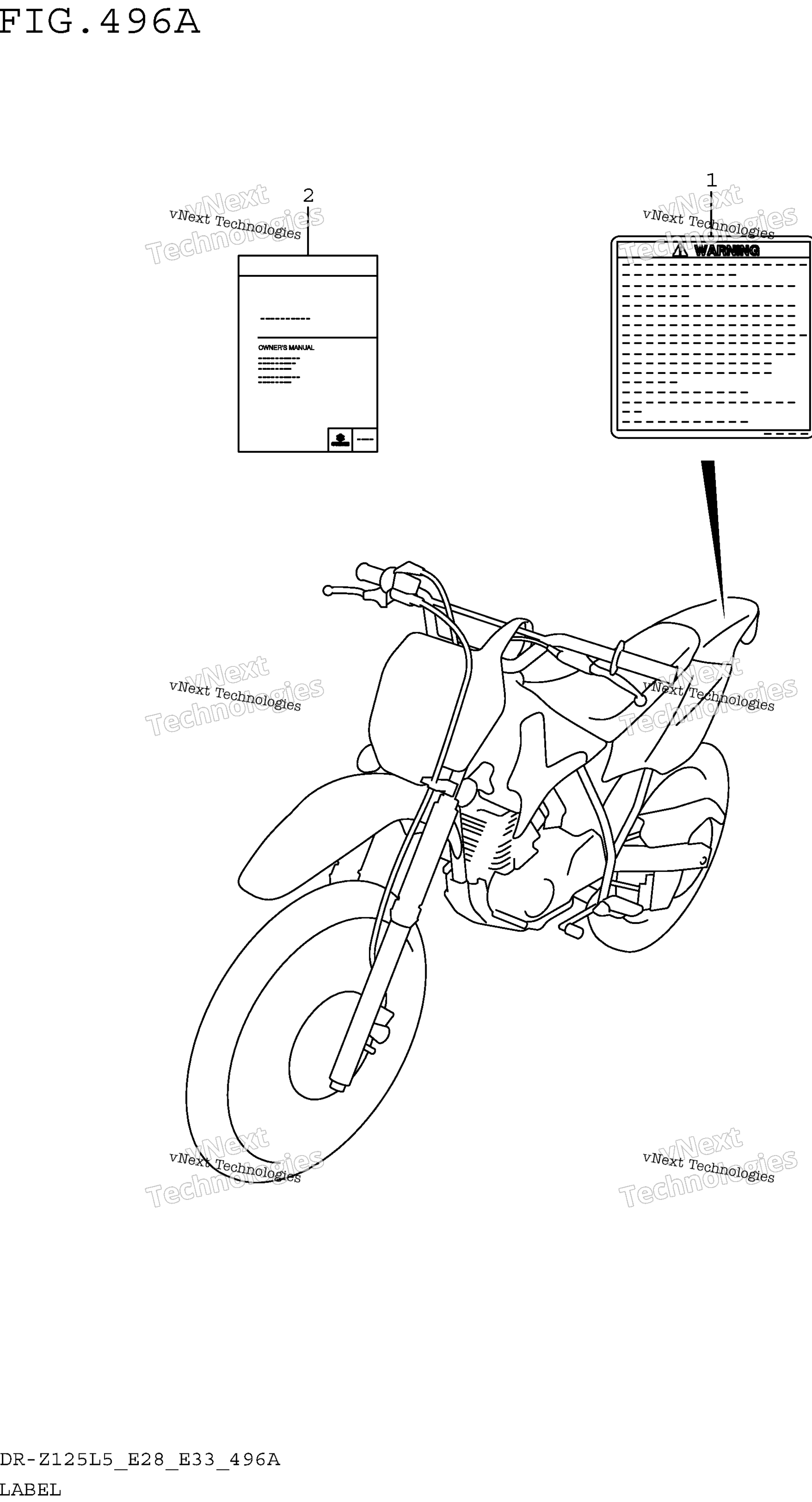 Шильдик (Dr-Z125l5 E28)
