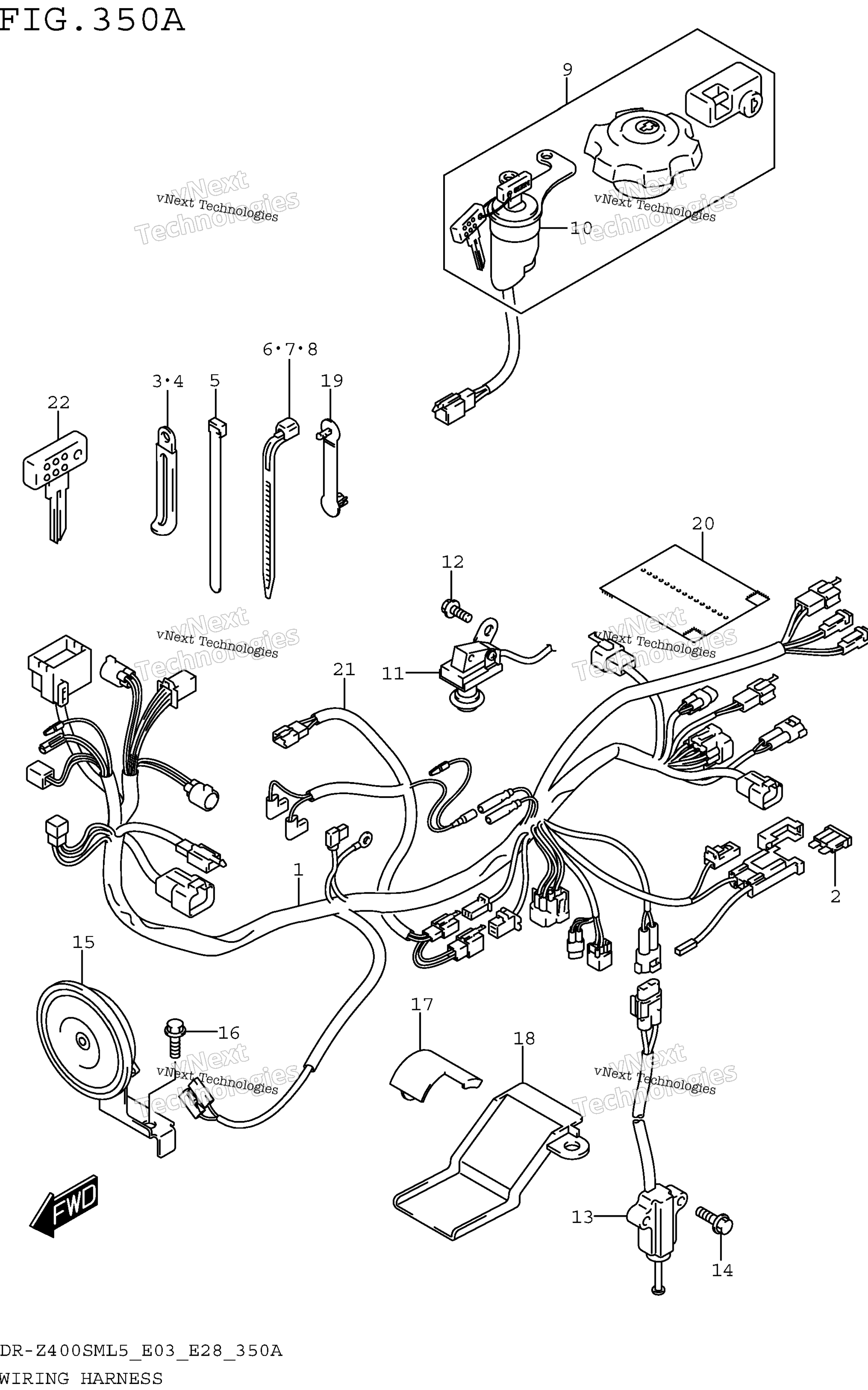 Жгут проводов (Dr-Z400sml5 E03)