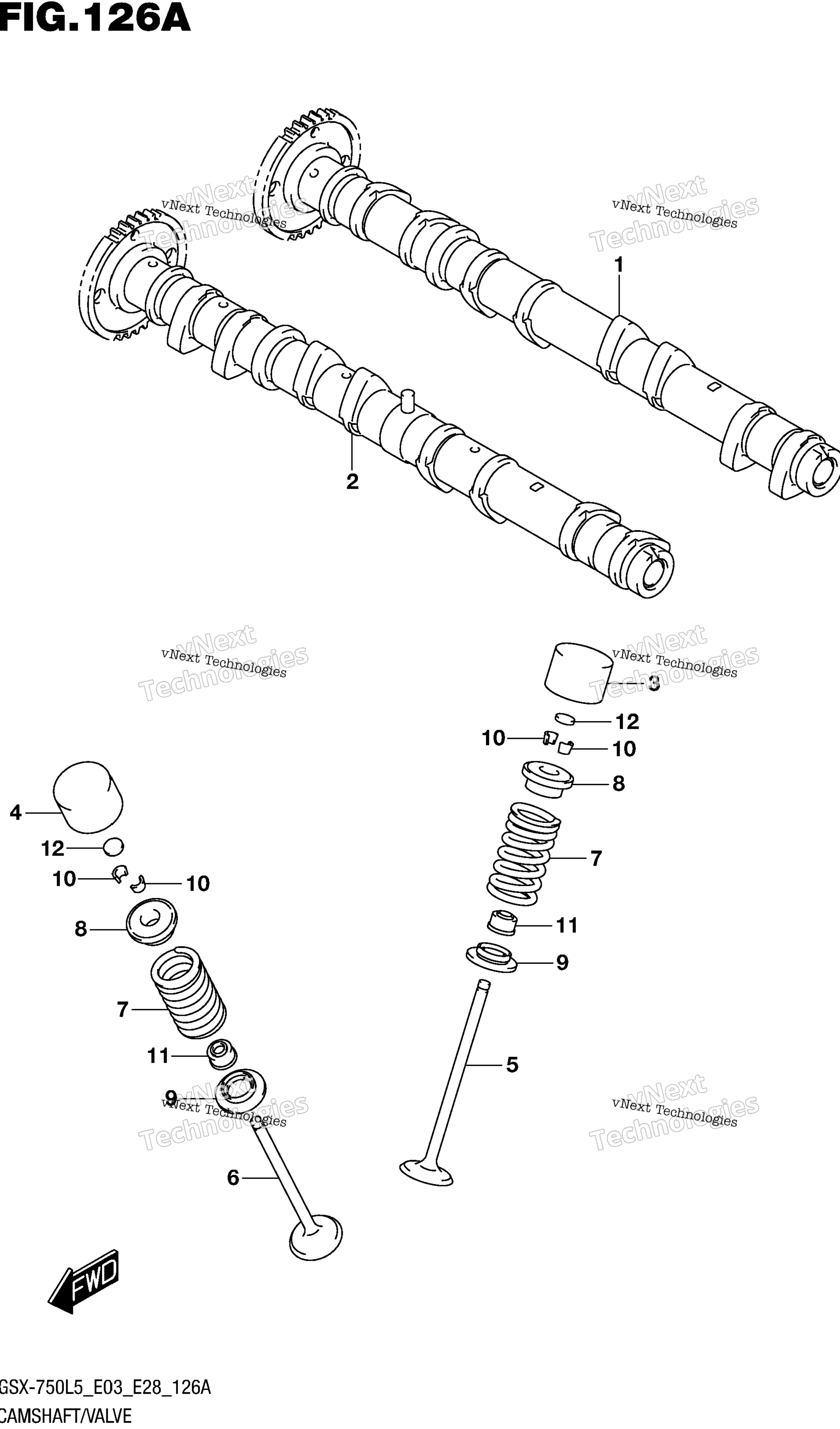 Camshaft / клапан