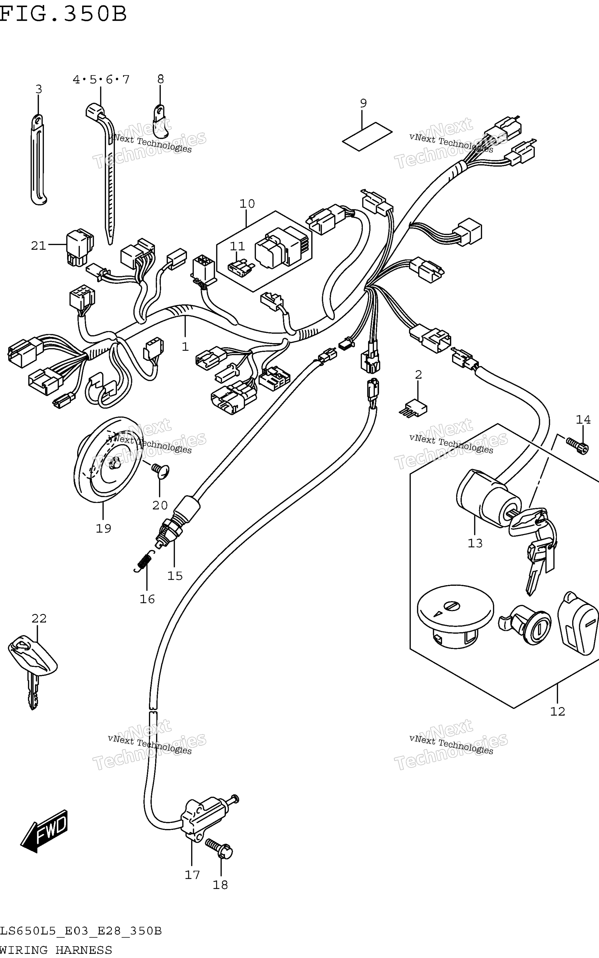 Жгут проводов (Ls650l5 E28)