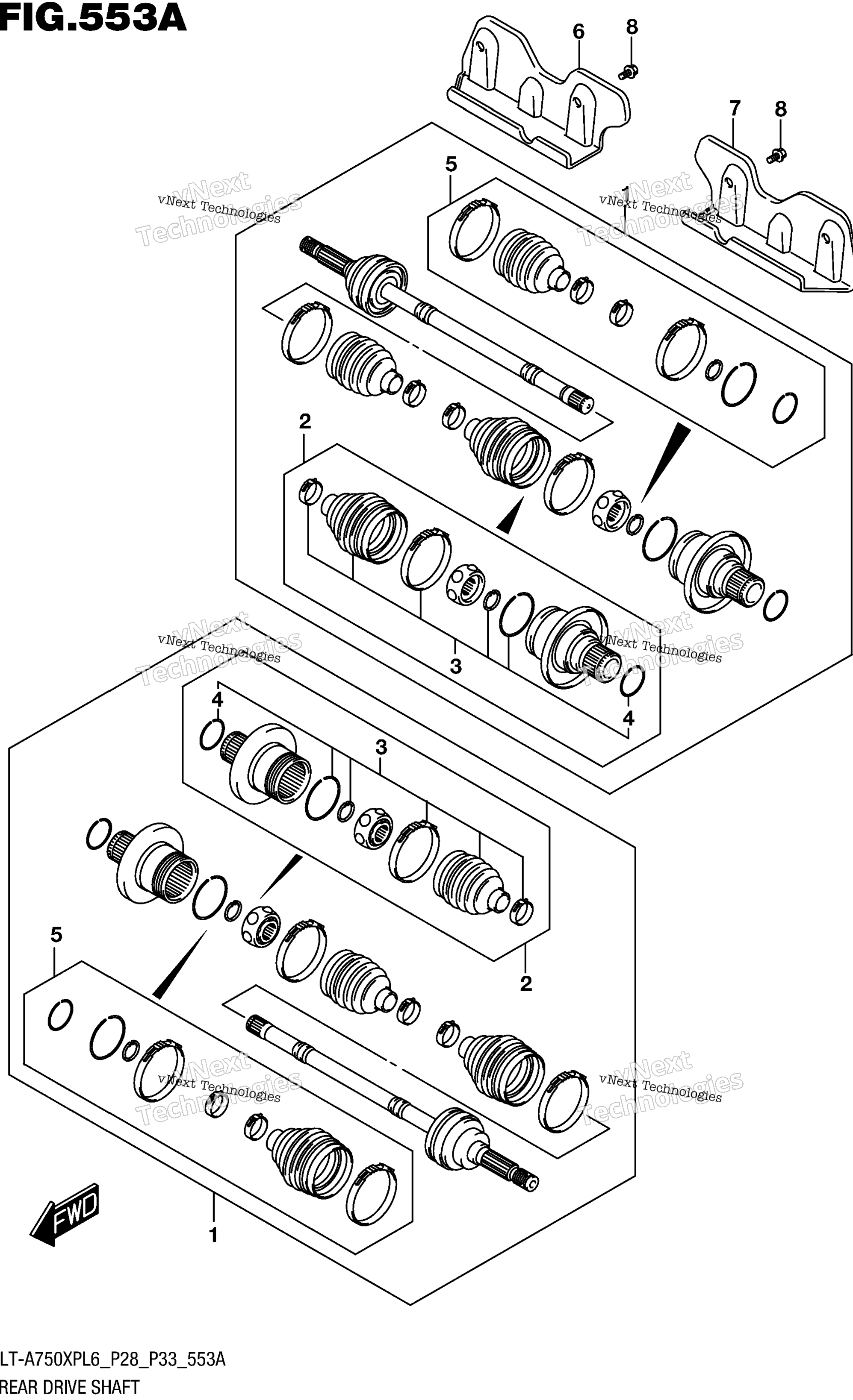 Задняя часть Drive Shaft