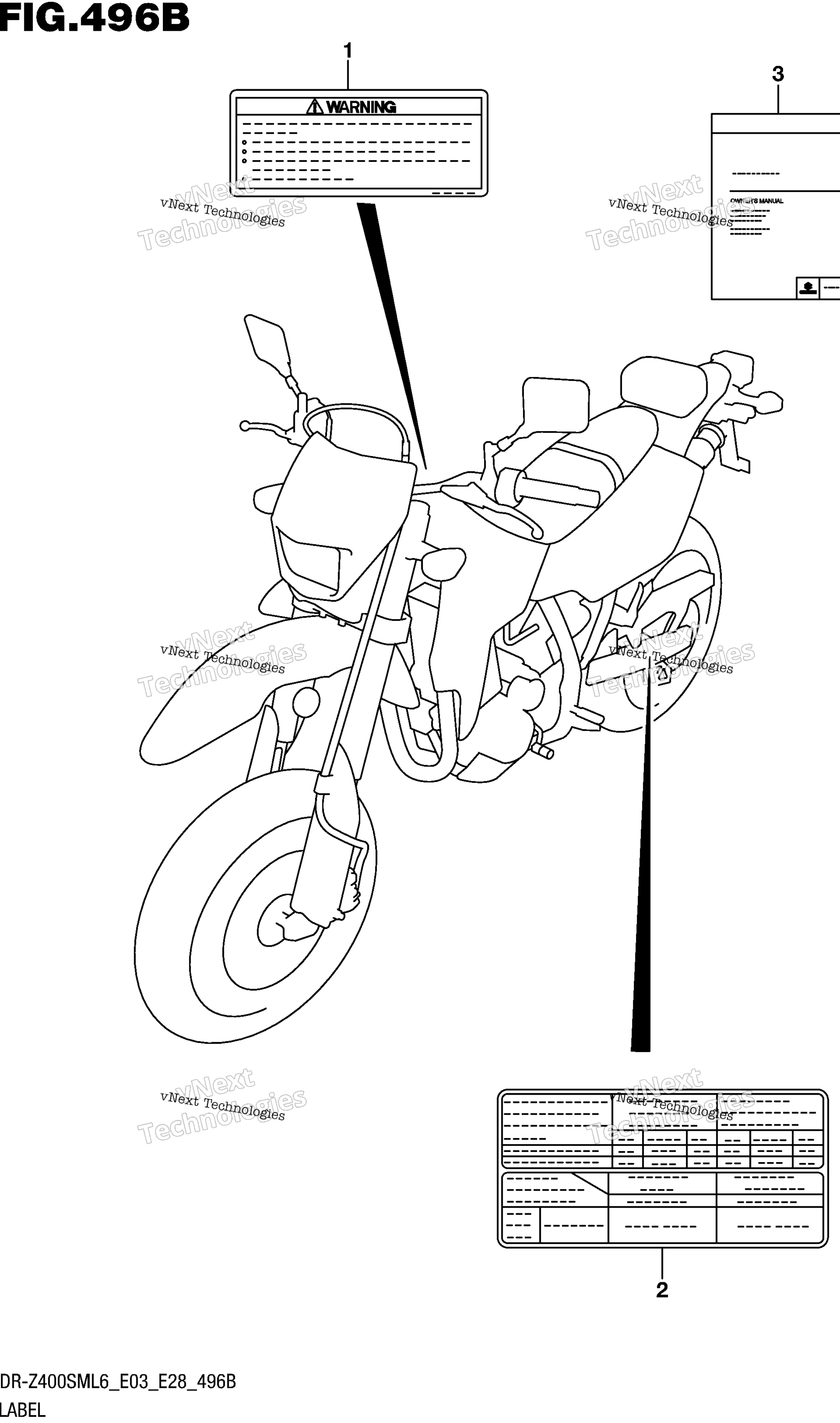 Шильдик (Dr-Z400sml6 E28)