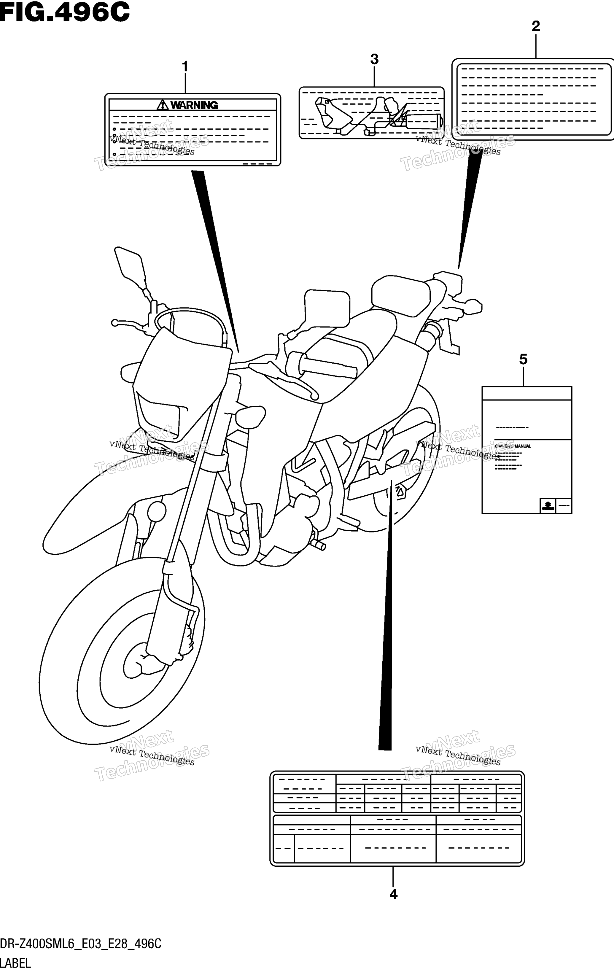 Шильдик (Dr-Z400sml6 E33)
