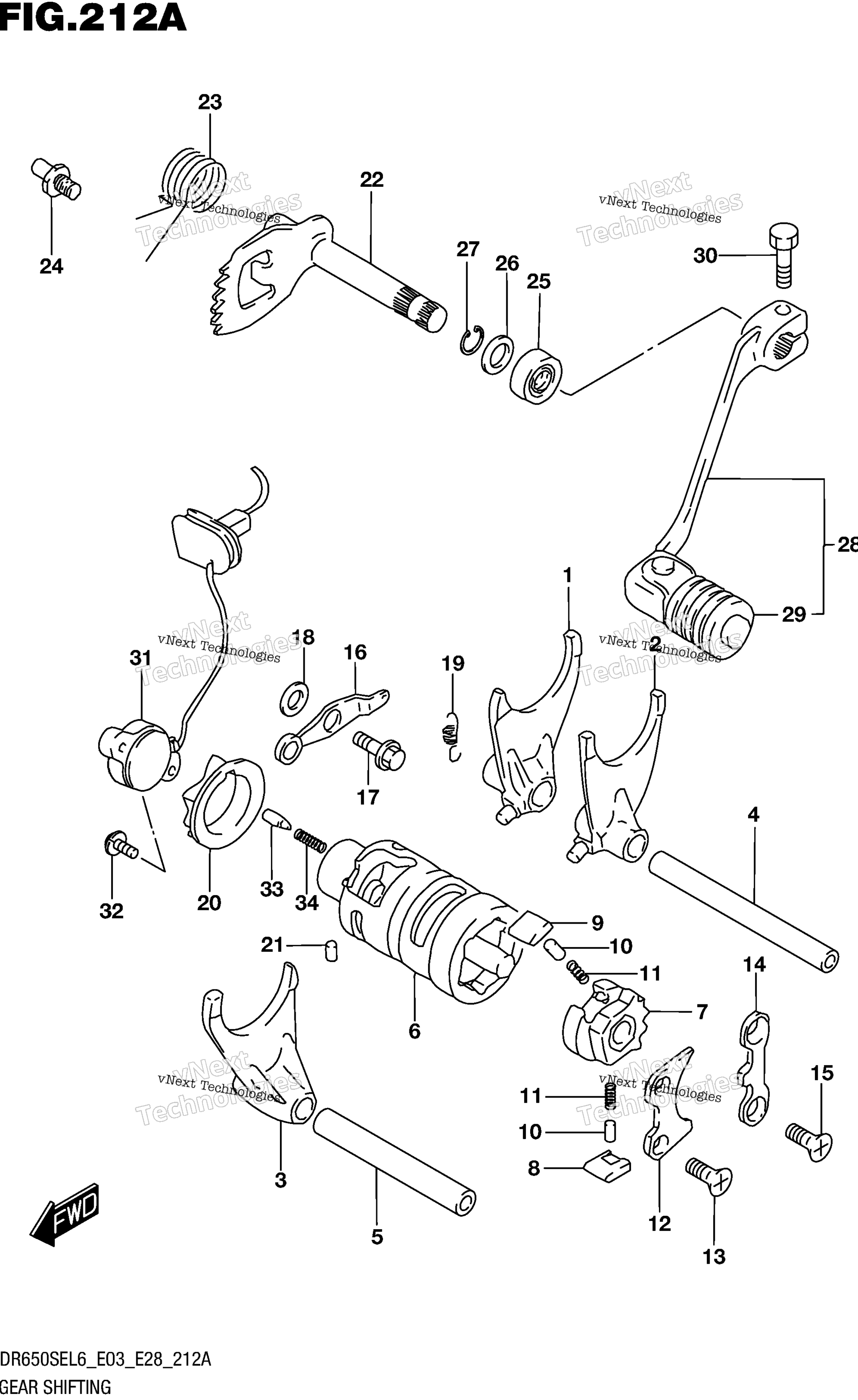 передача Shifting (Dr650sel6 E03)