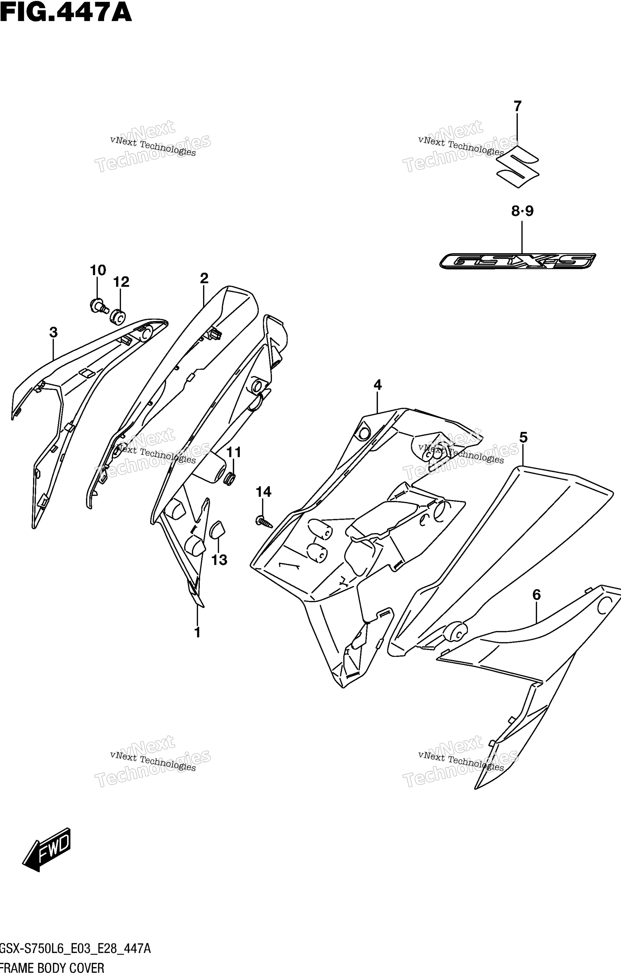 Рама Body Cover (For Ykv,Ajx)