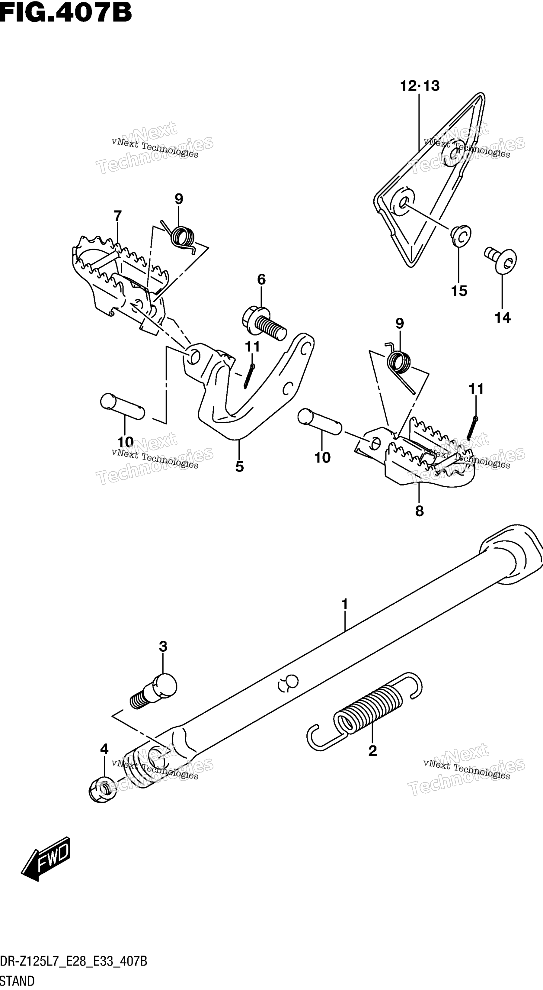 Подставка (Dr-Z125l E28)