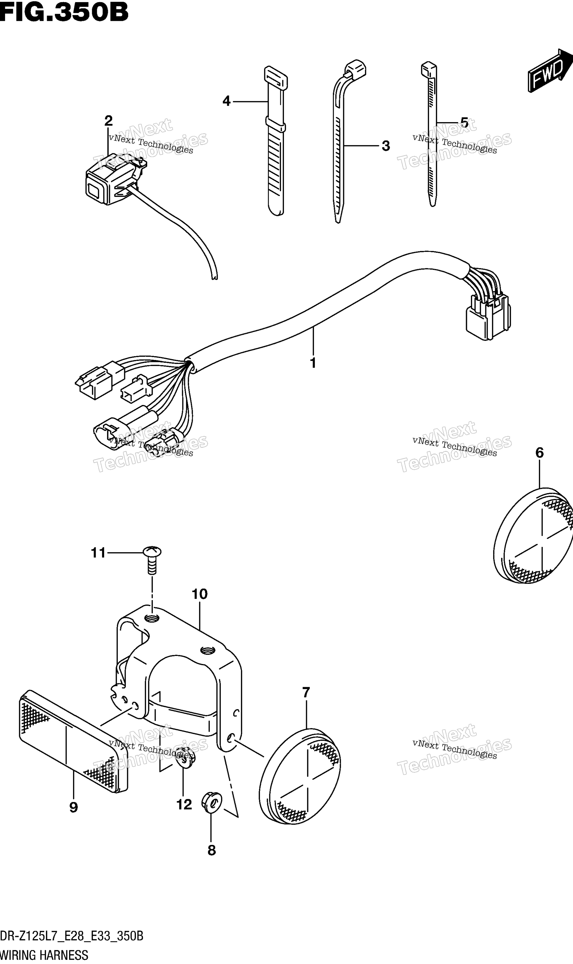 Жгут проводов (Dr-Z125l E28)