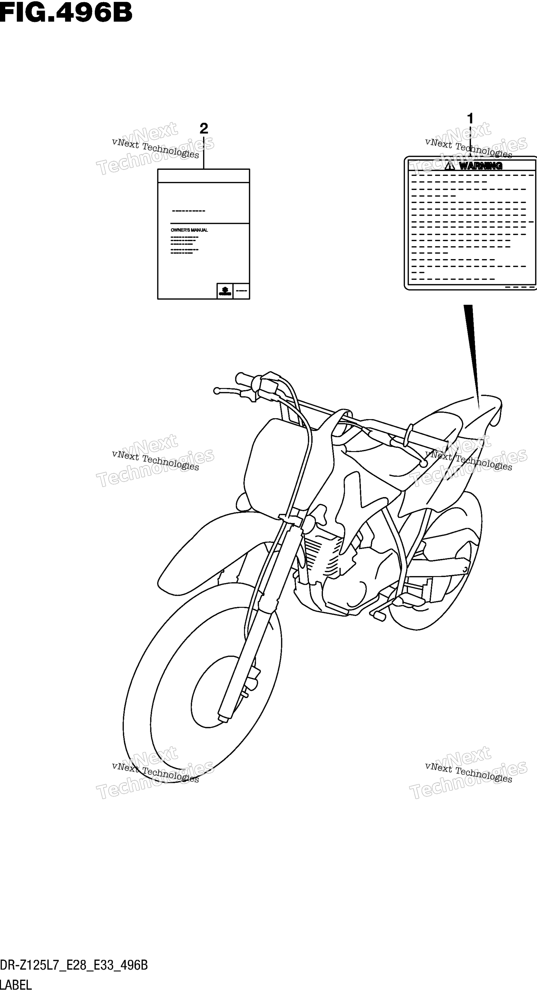 Шильдик (Dr-Z125l E28)