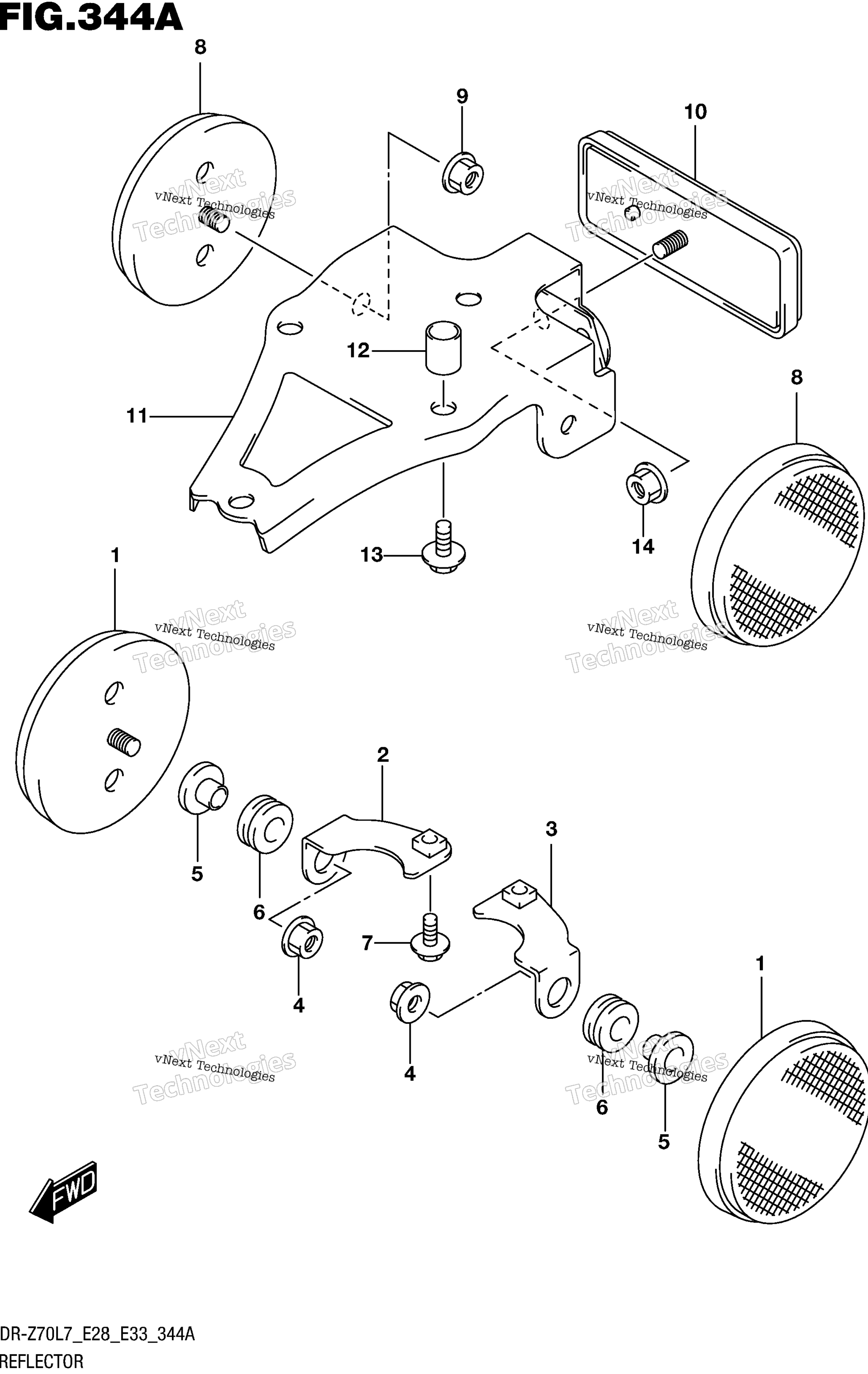 Отражатель (Dr-Z70l7 E28)