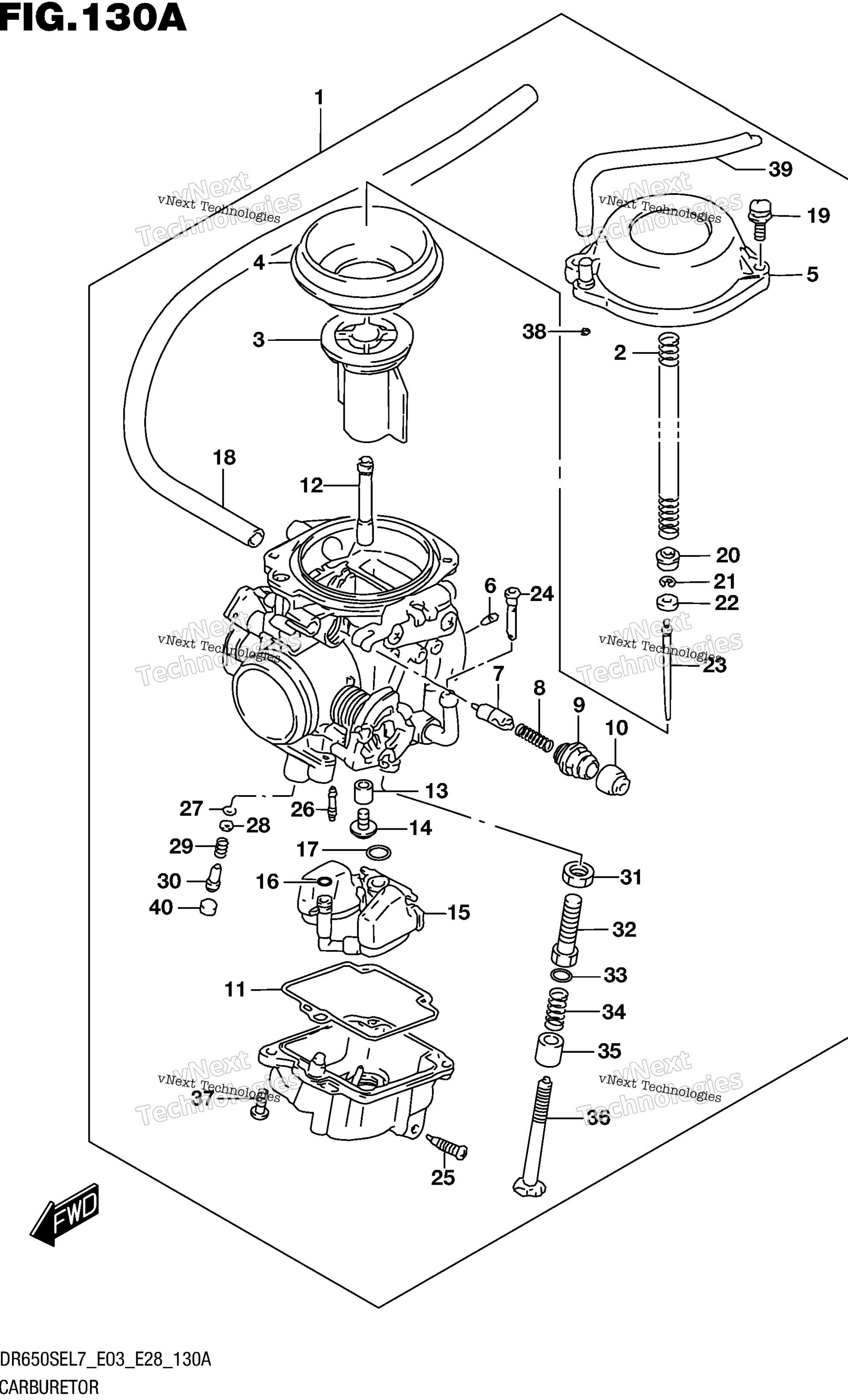 Карбюратор (Dr650sel7 E03)
