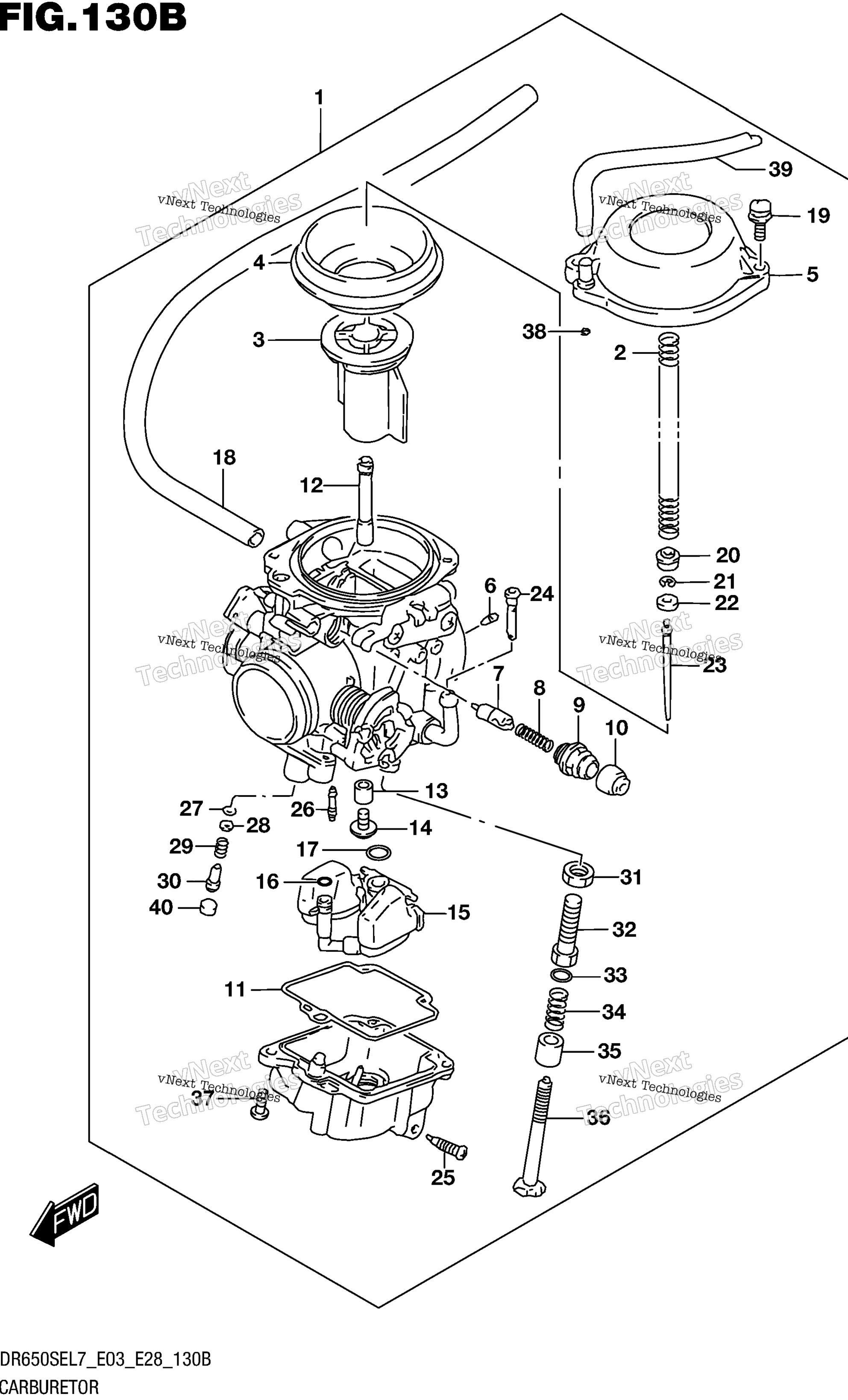 Карбюратор (Dr650sel7 E28)