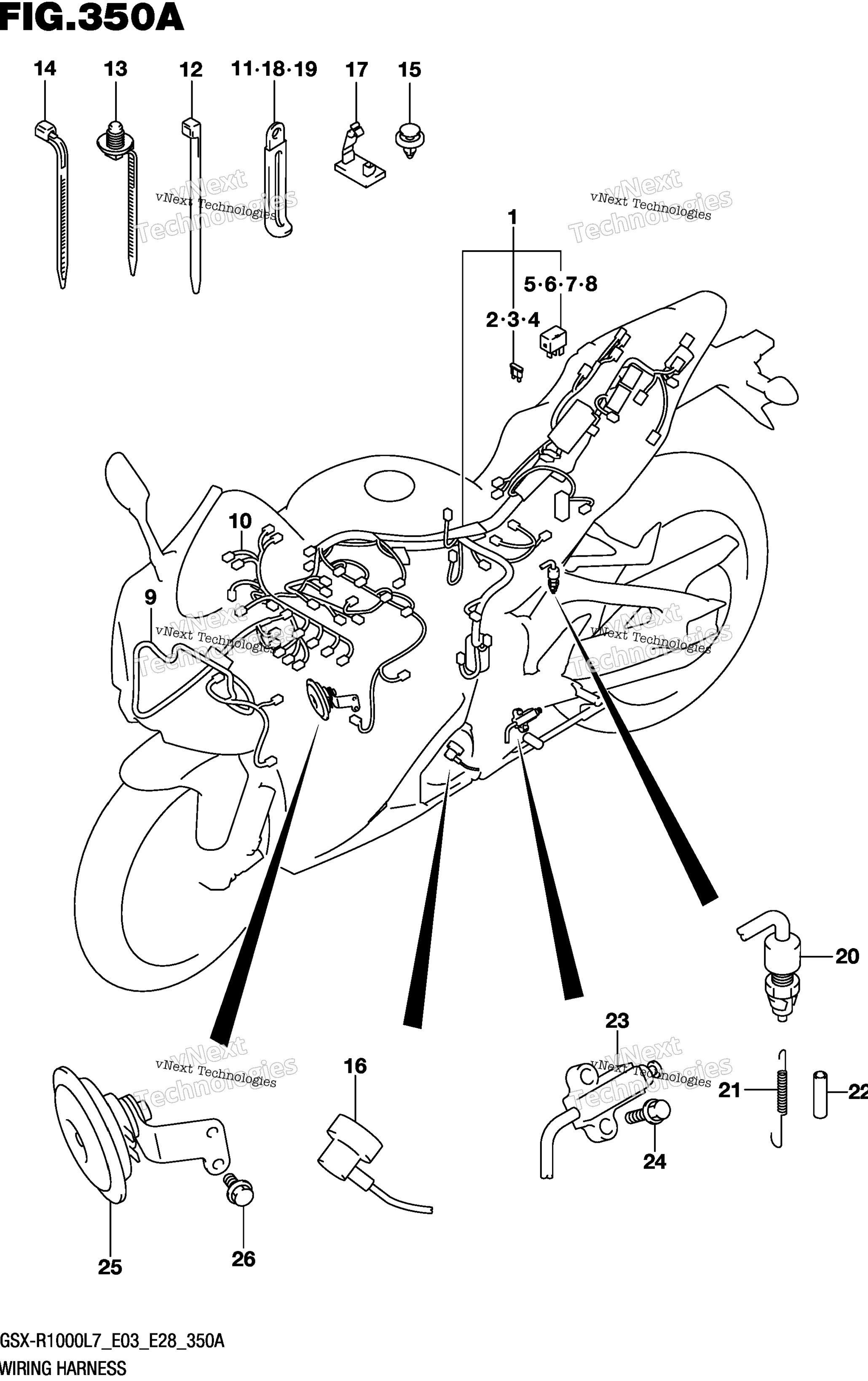 Жгут проводов (Gsx-R1000l7 E03)