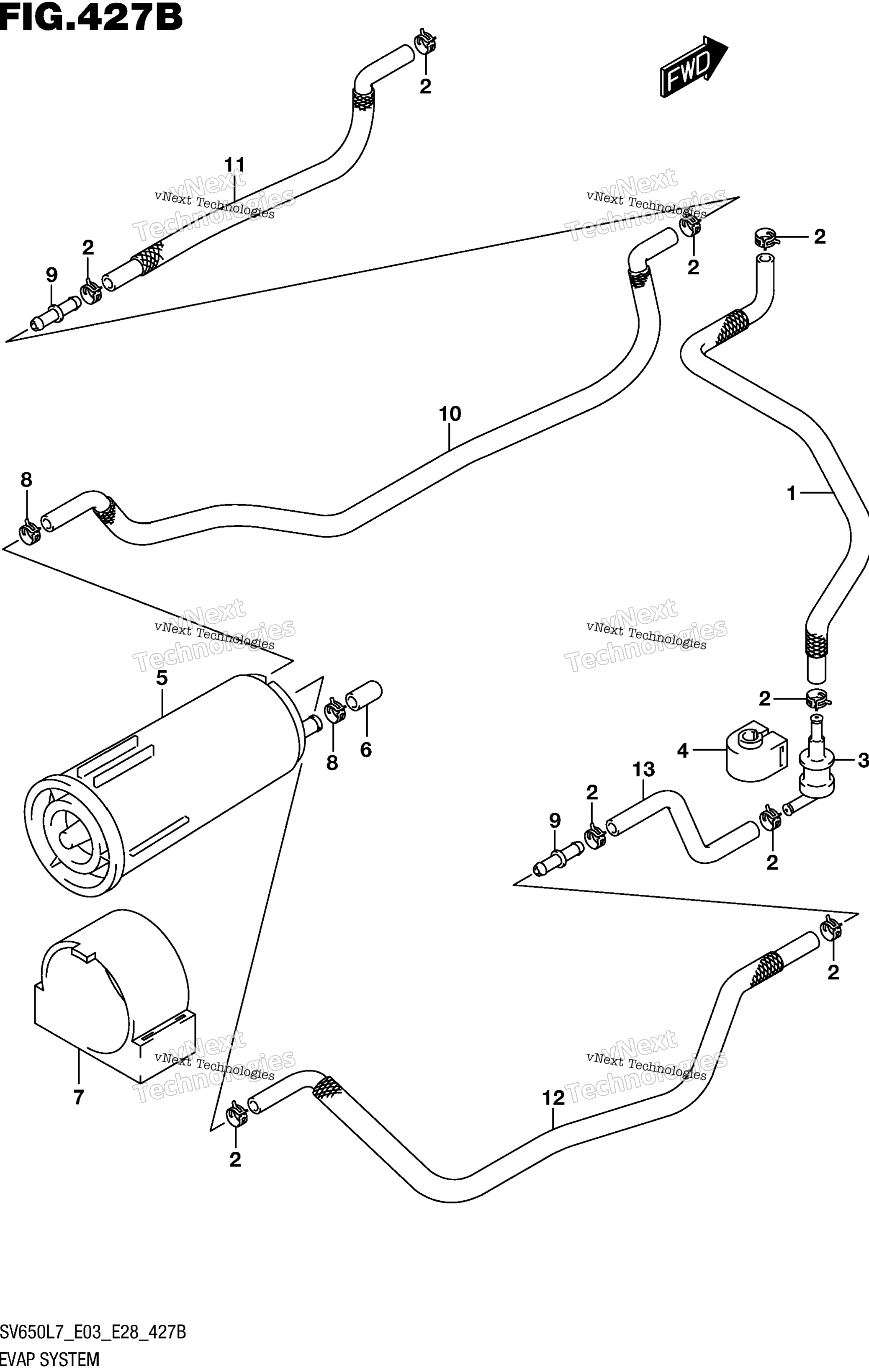 Система испарения (Sv650al7 E33)
