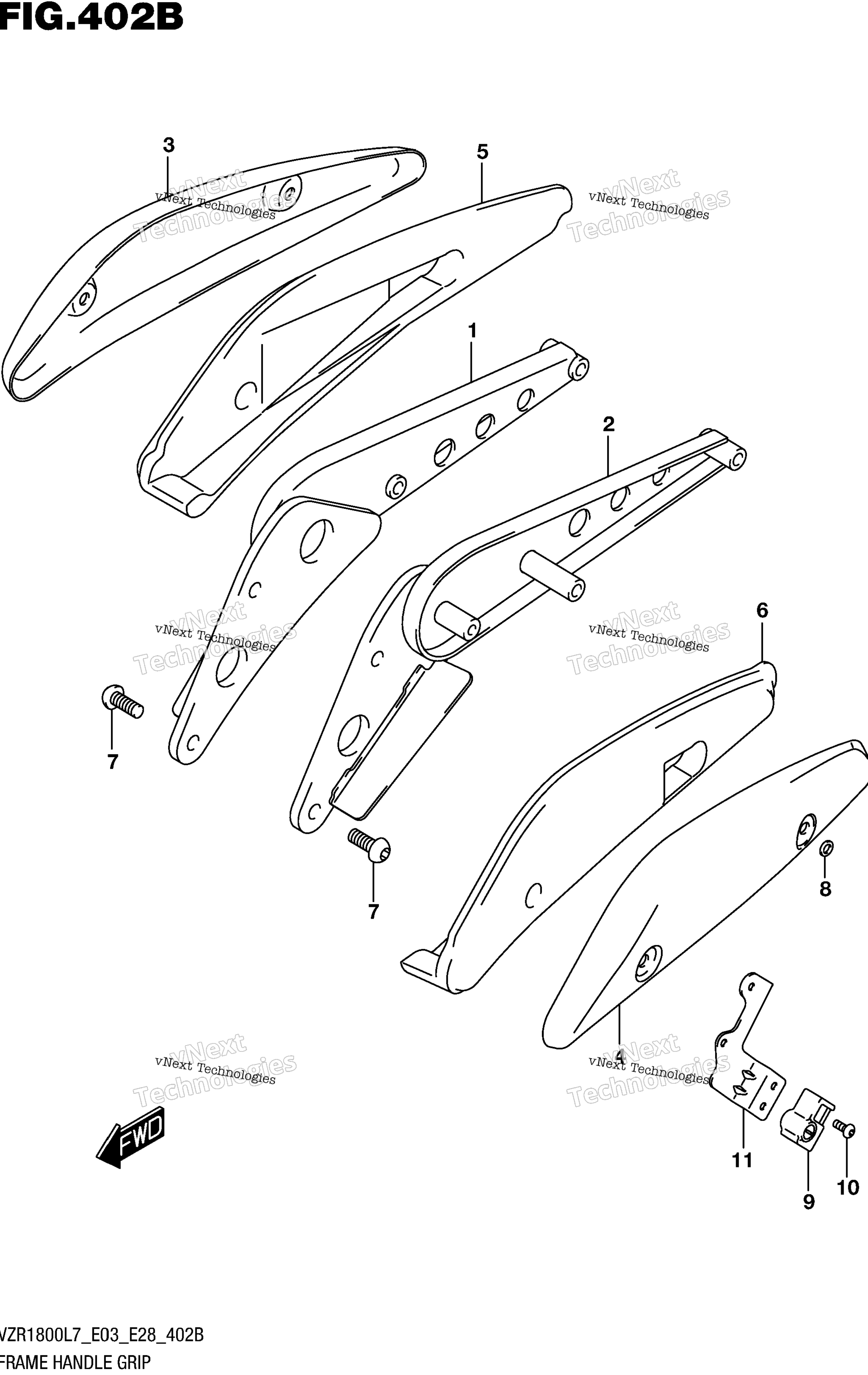Рама Handle Grip (Vzr1800bzl7 E03)