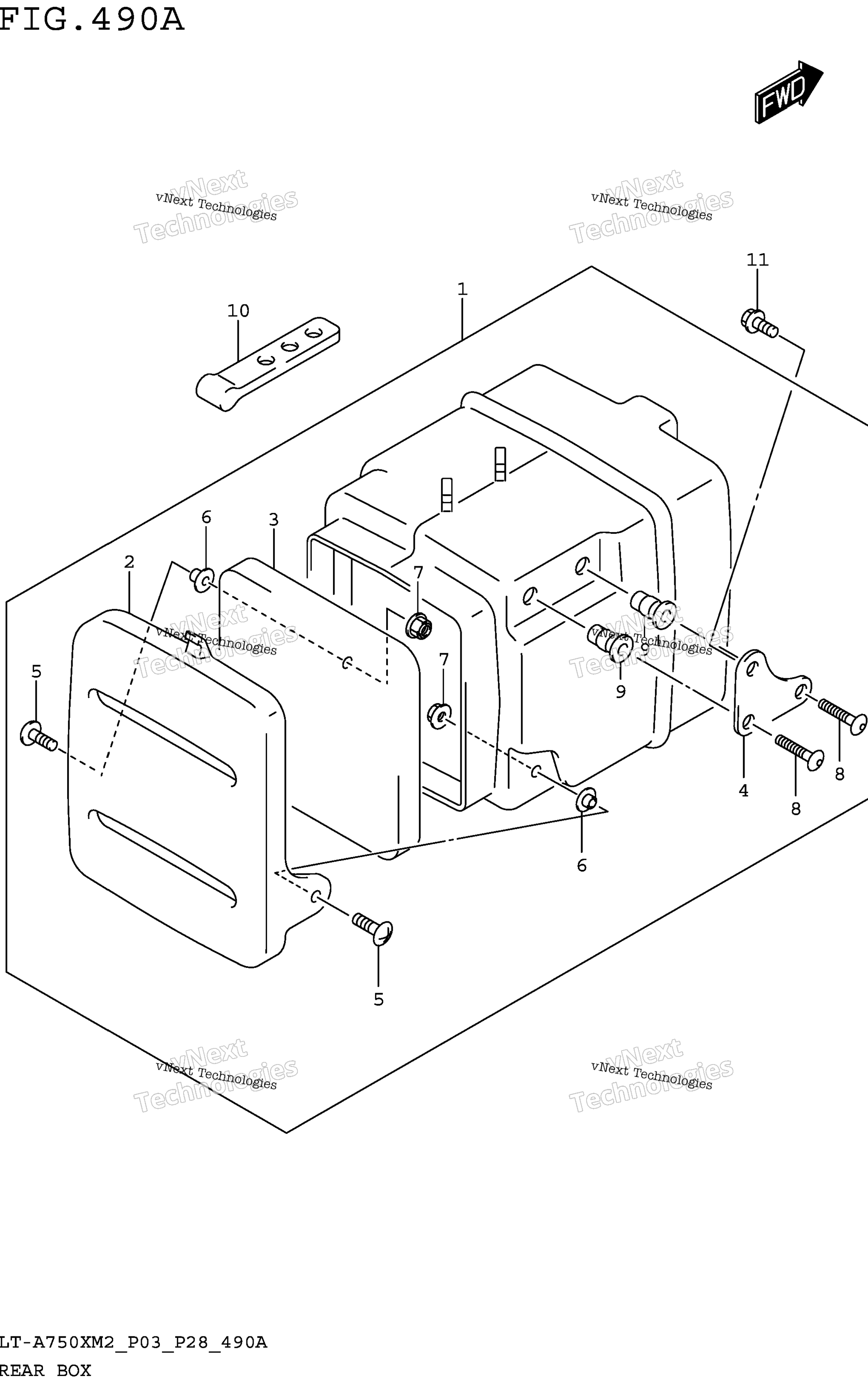 задний Box