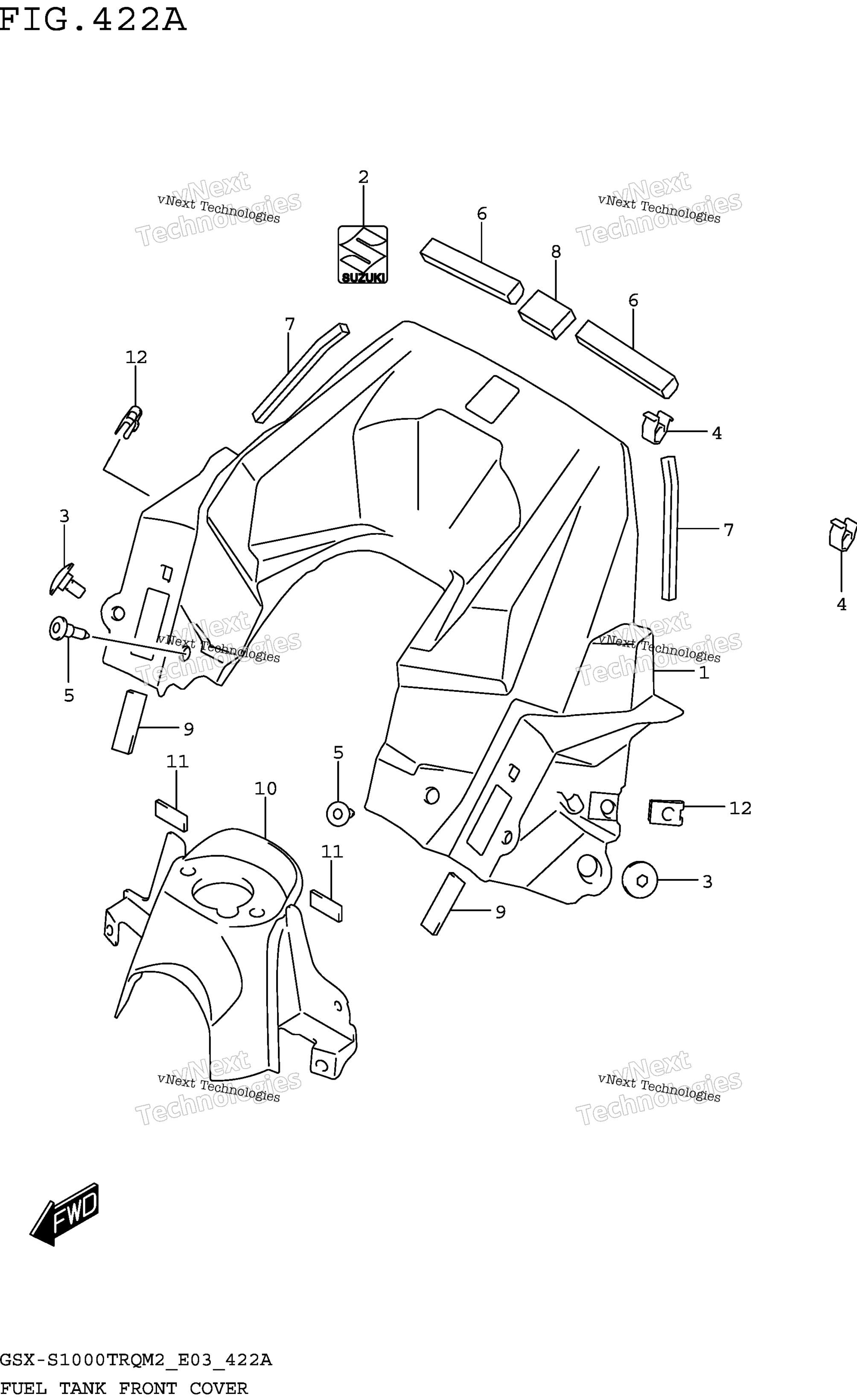 Топливная система Tank Front Cover