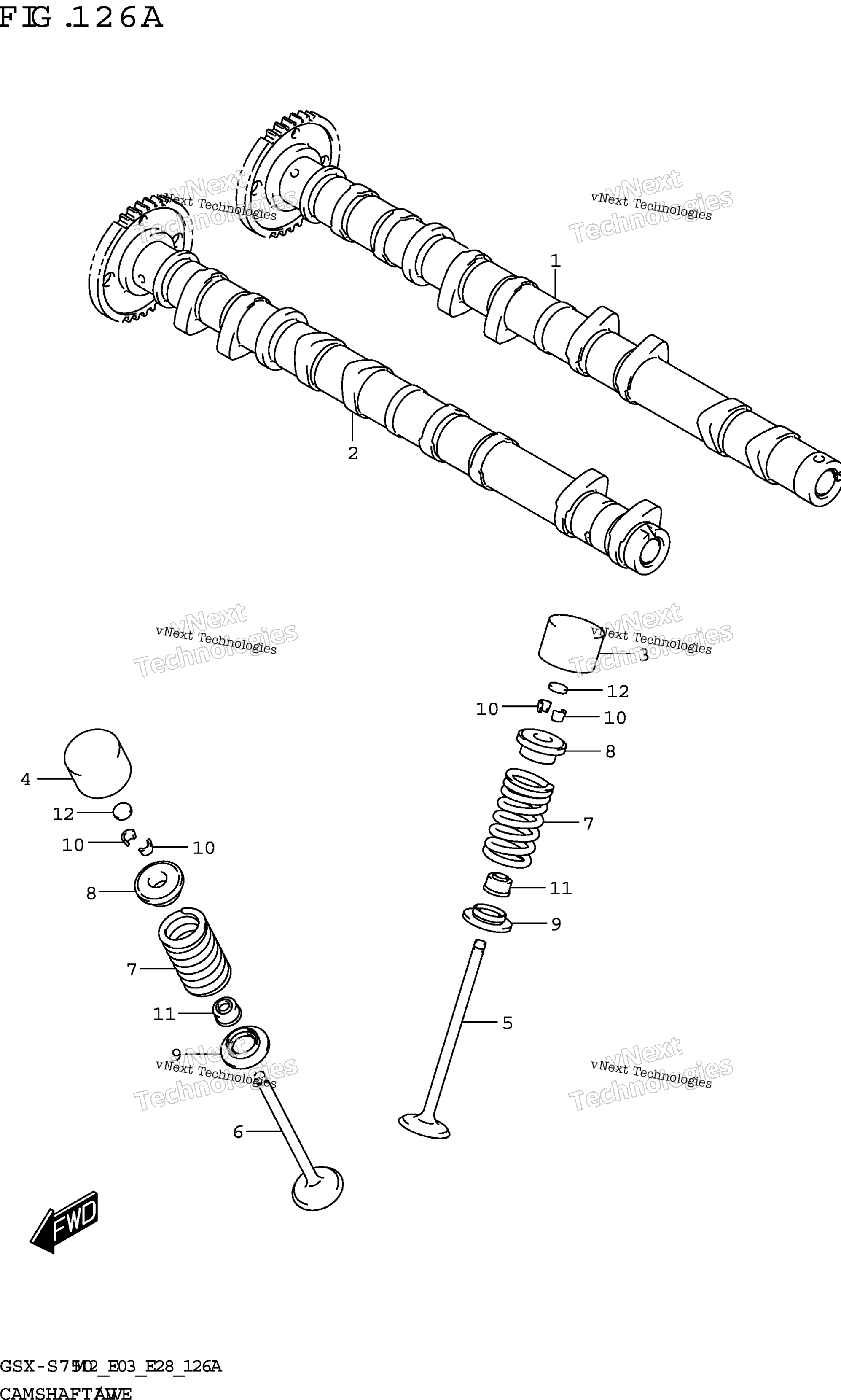 Camshaft / клапан