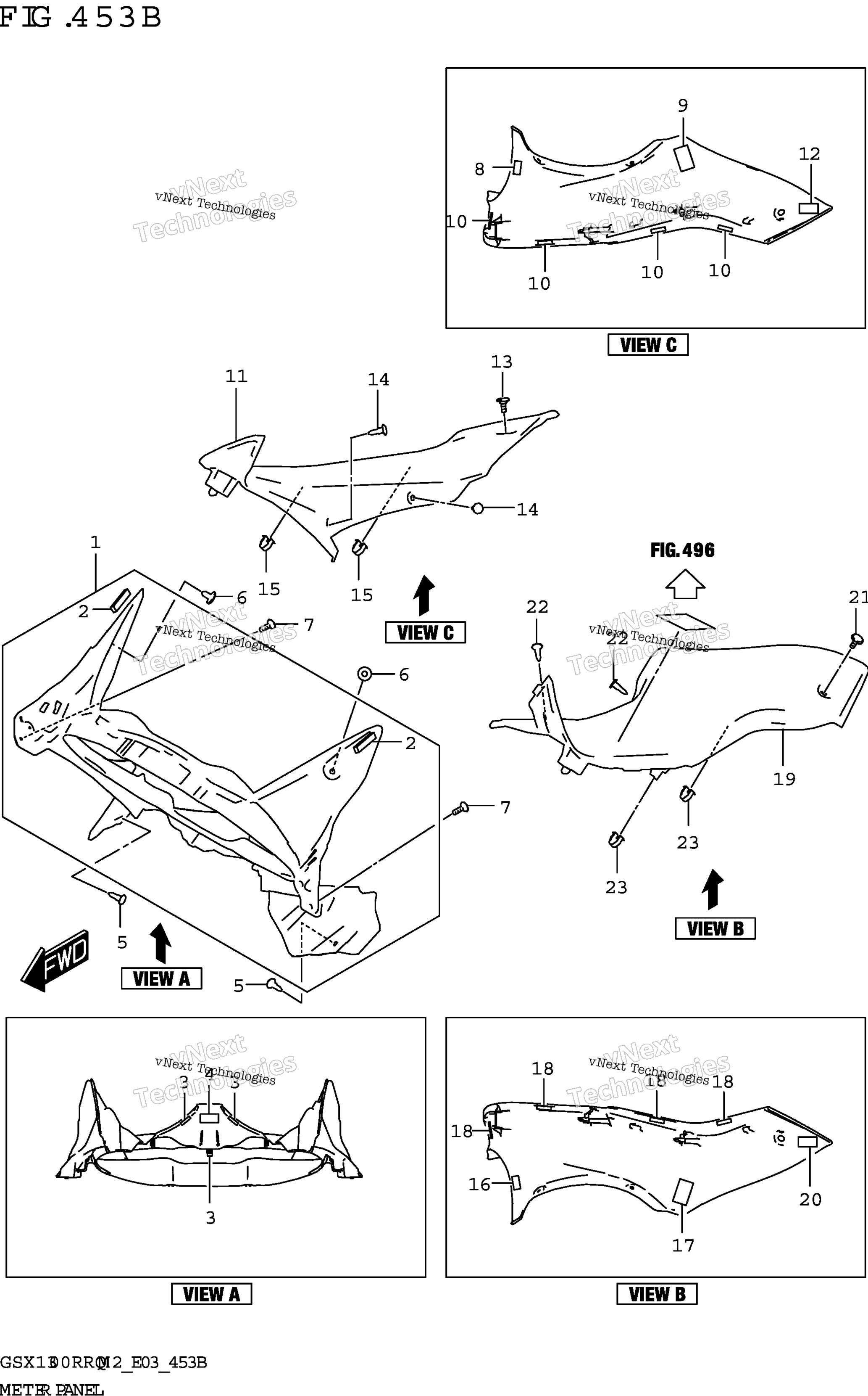 Спидометр Panel (Gsx1300rrqz)