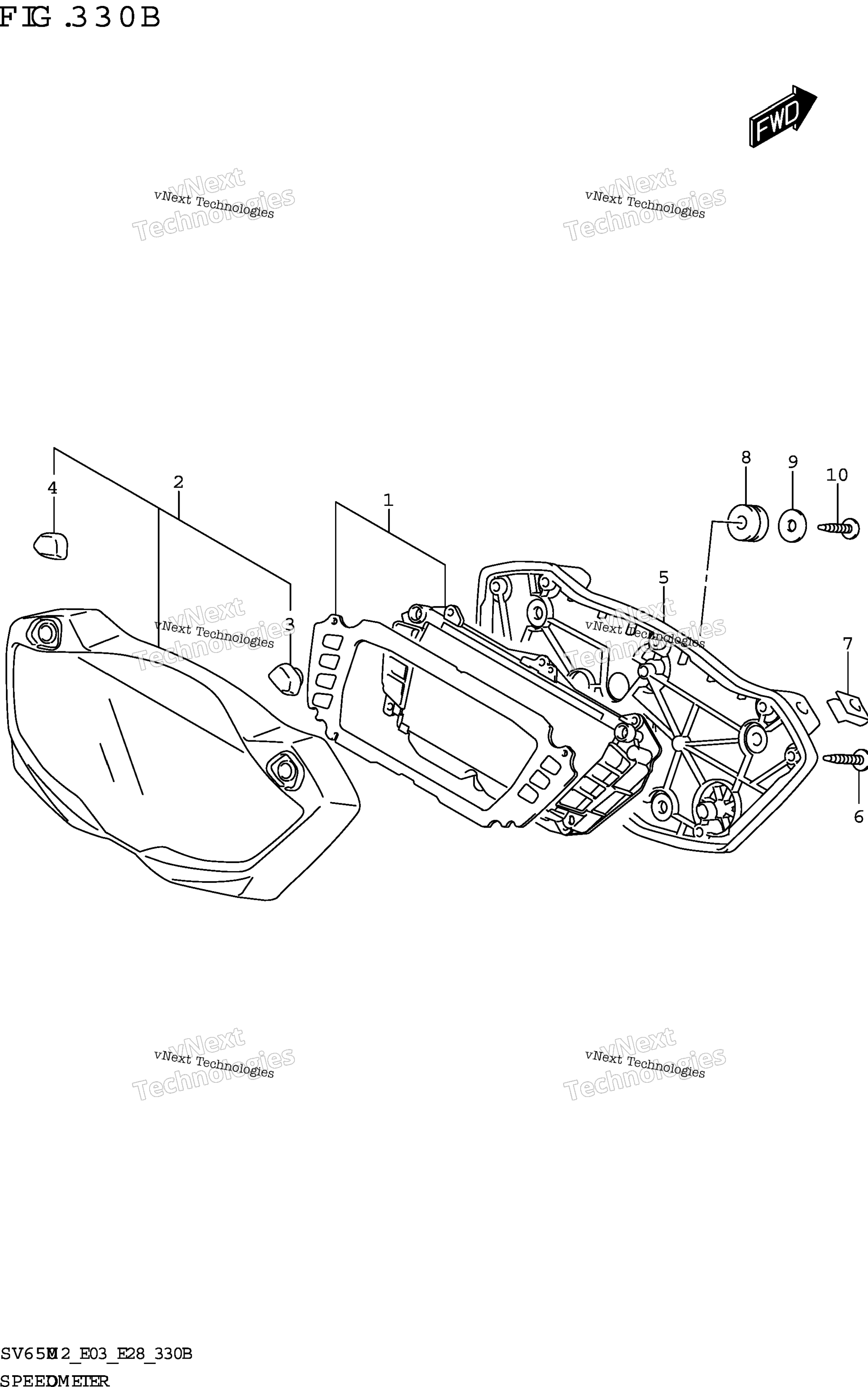 Спидометр (Sv650a,Sv650xa:E33)