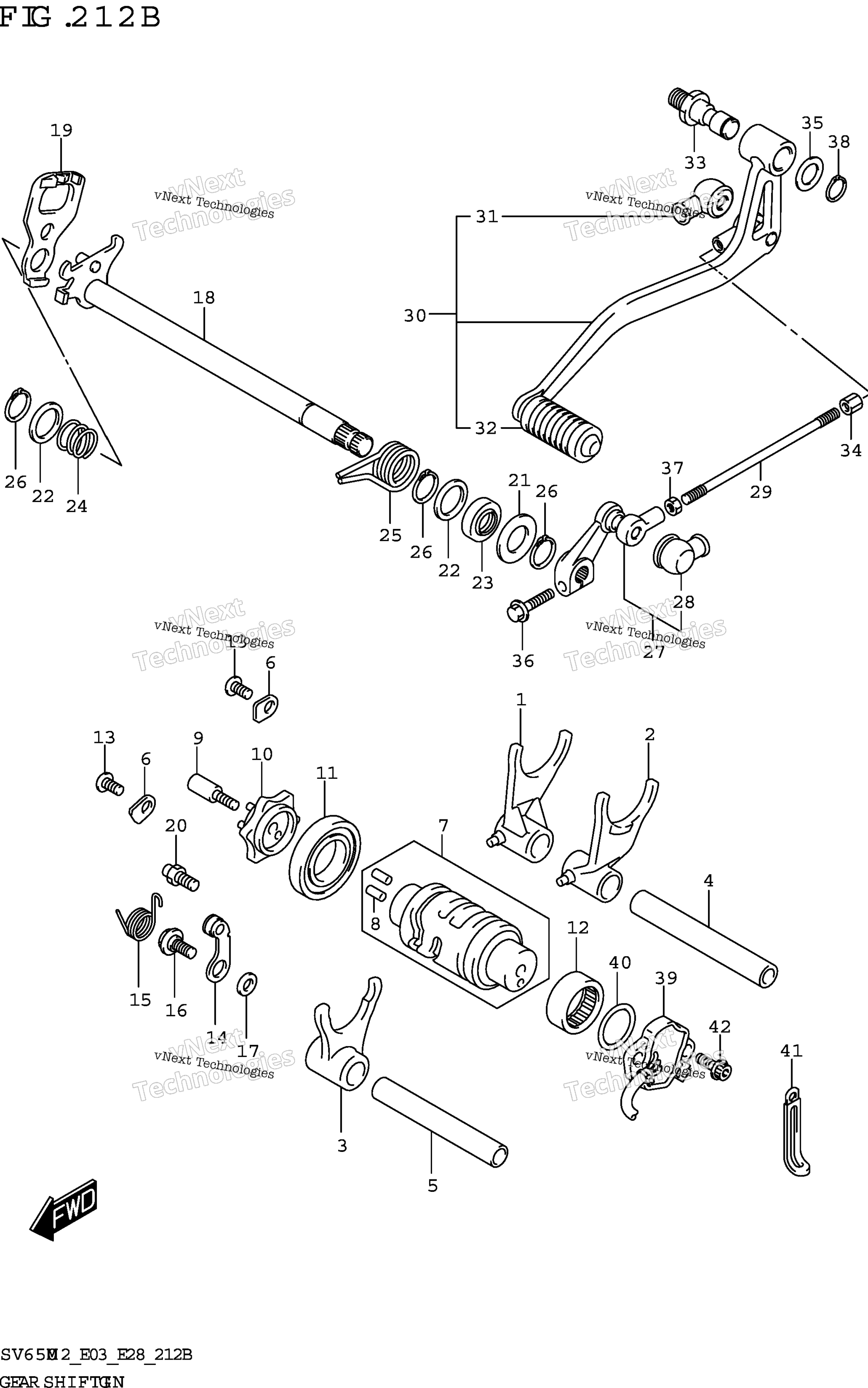 передача Shifting (Sv650xa)