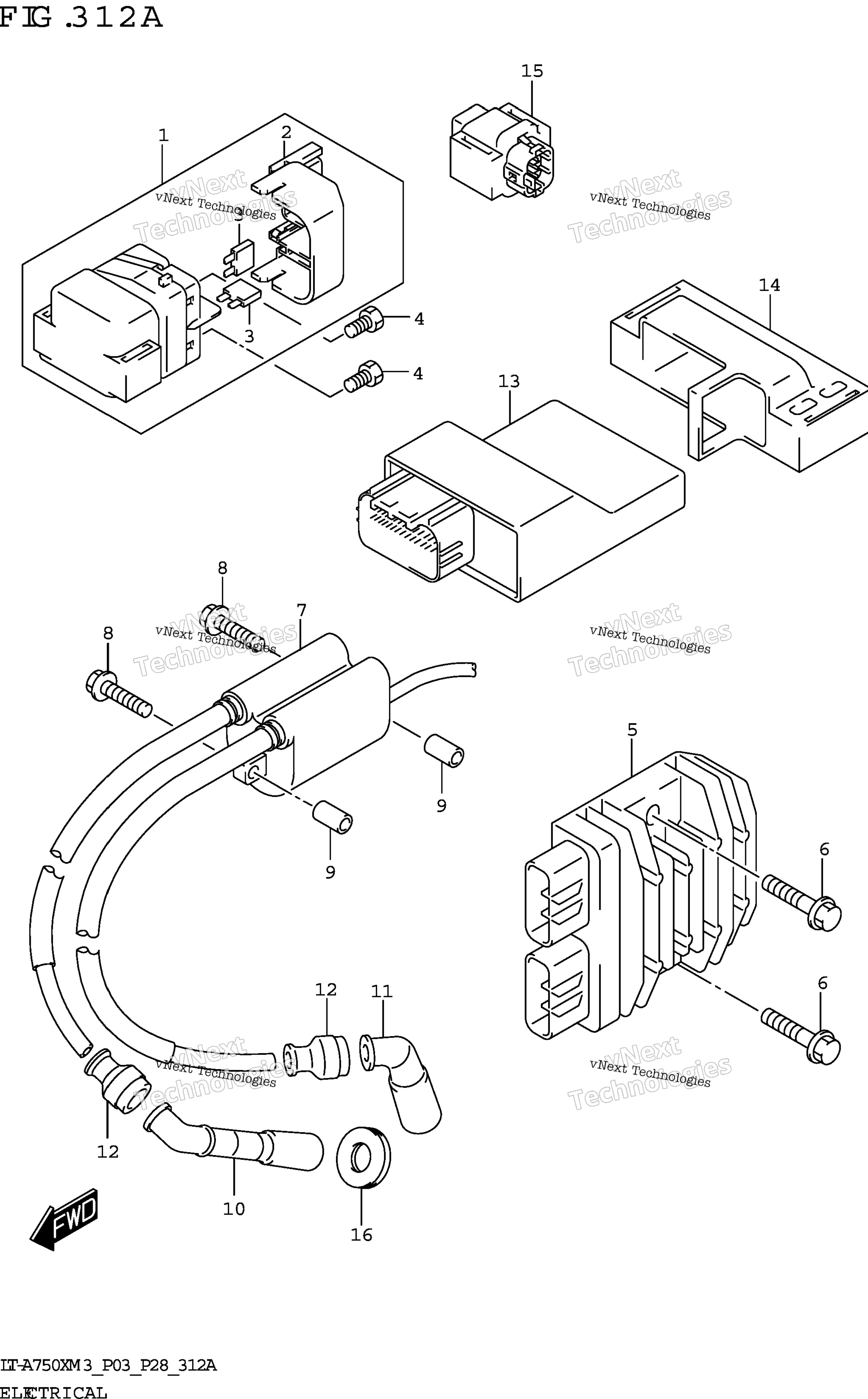 Электрооборудование (Lt-A750x:(P03,P28))