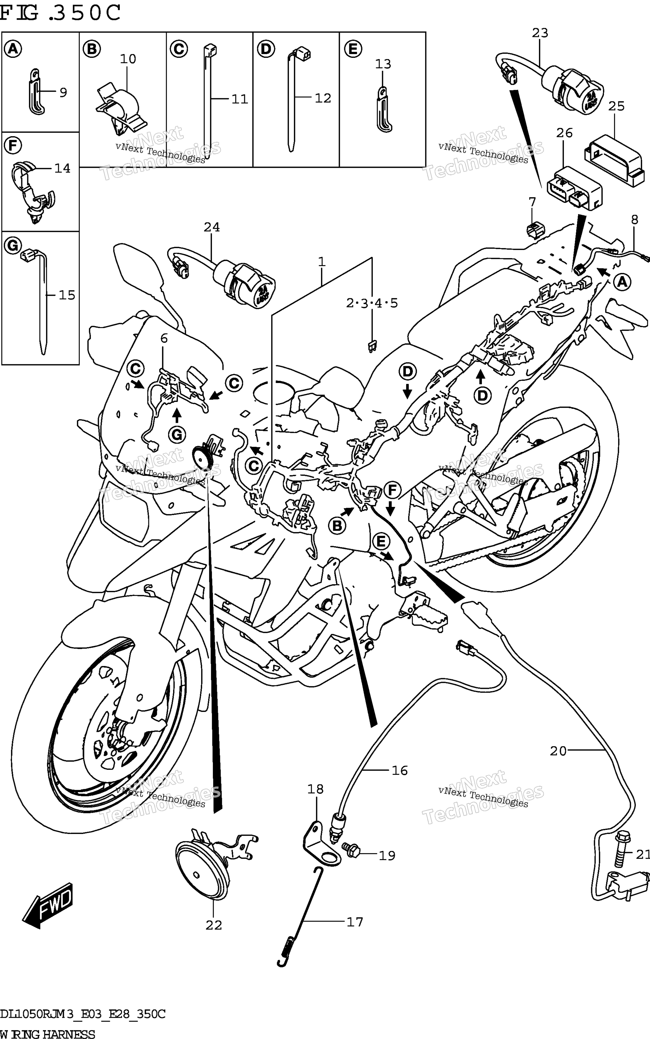 Жгут проводов (Dl1050rr)