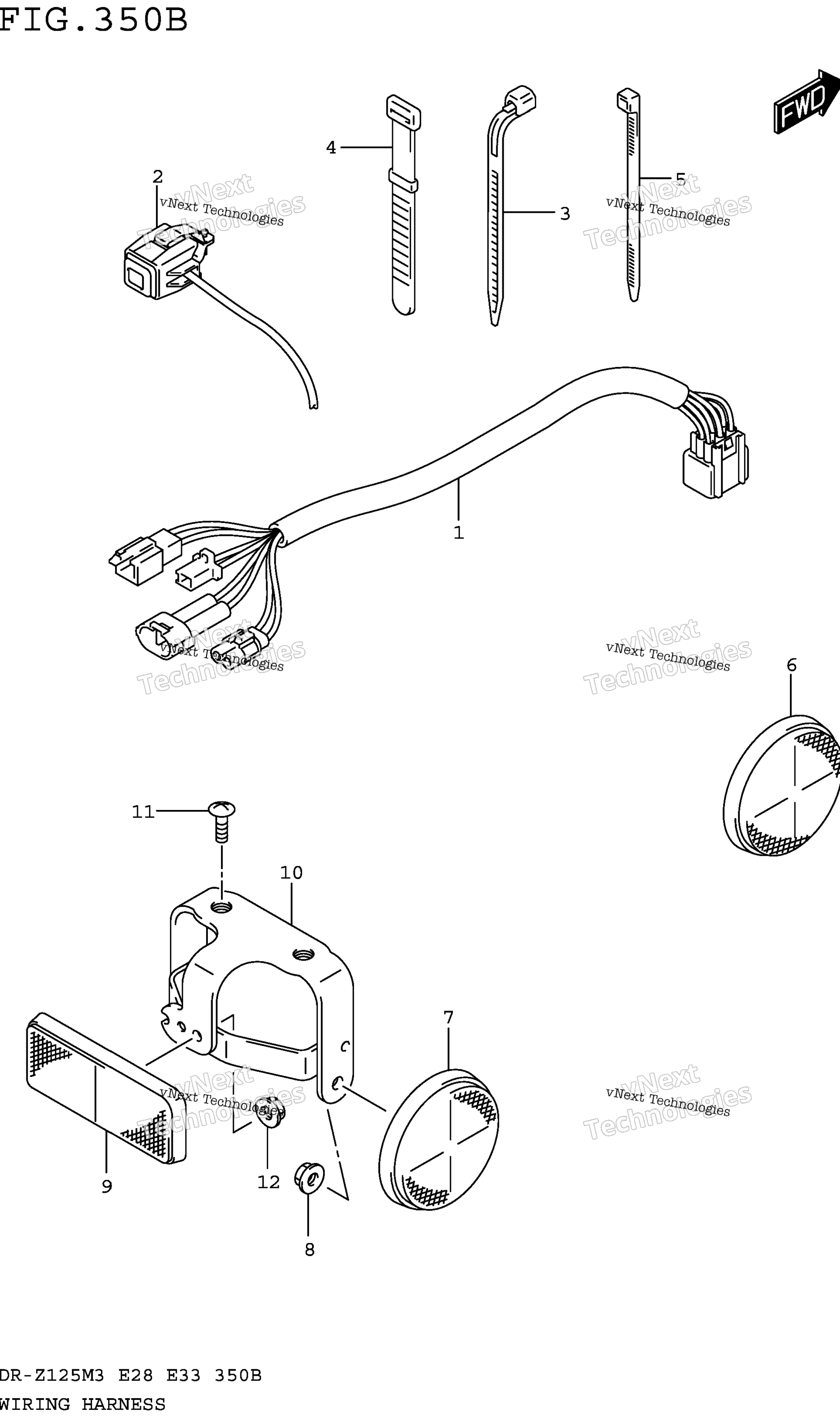 Жгут проводов (Dr-Z125lm3e28)