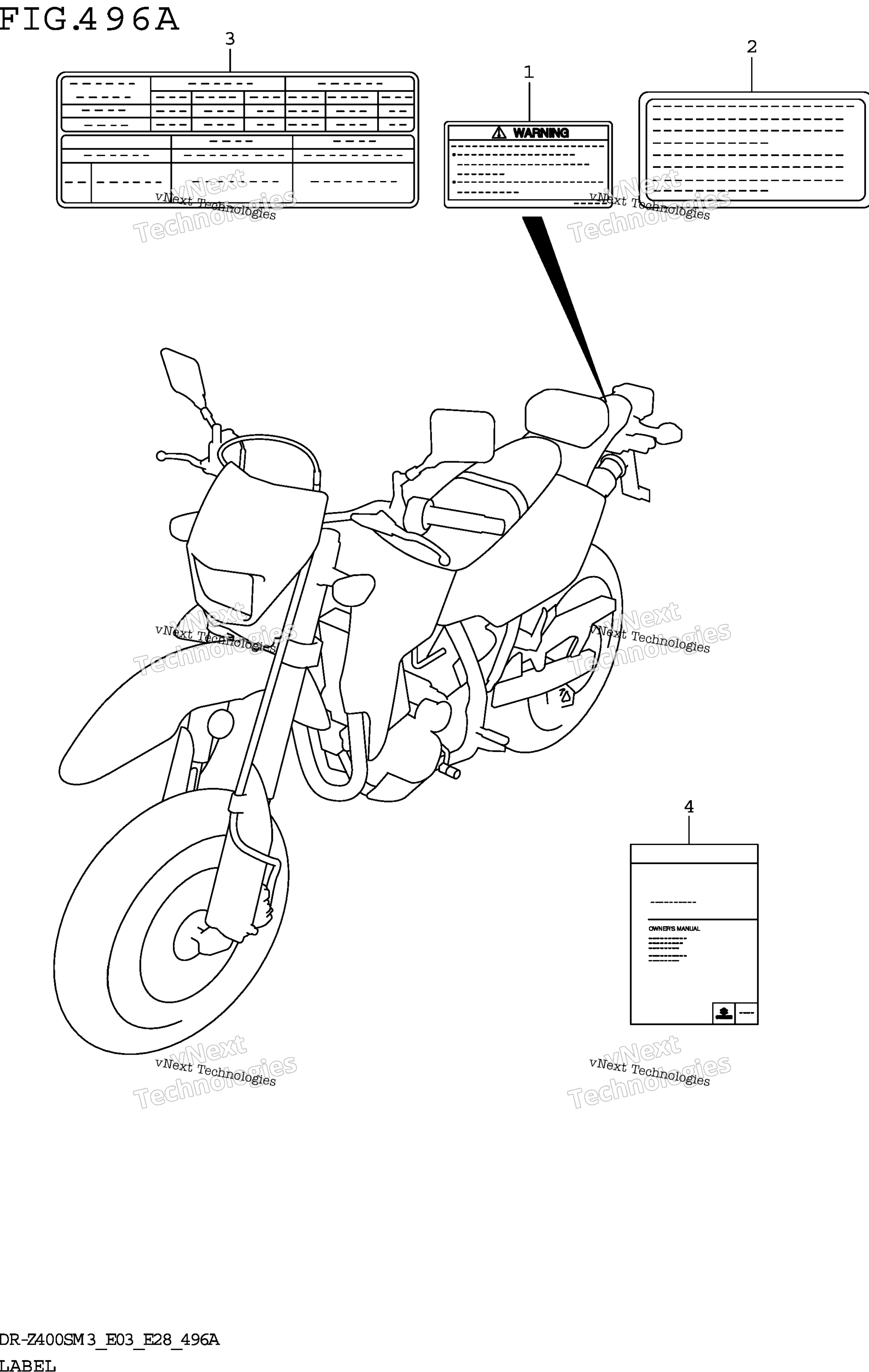 Шильдик (Dr-Z400sm3 E03)