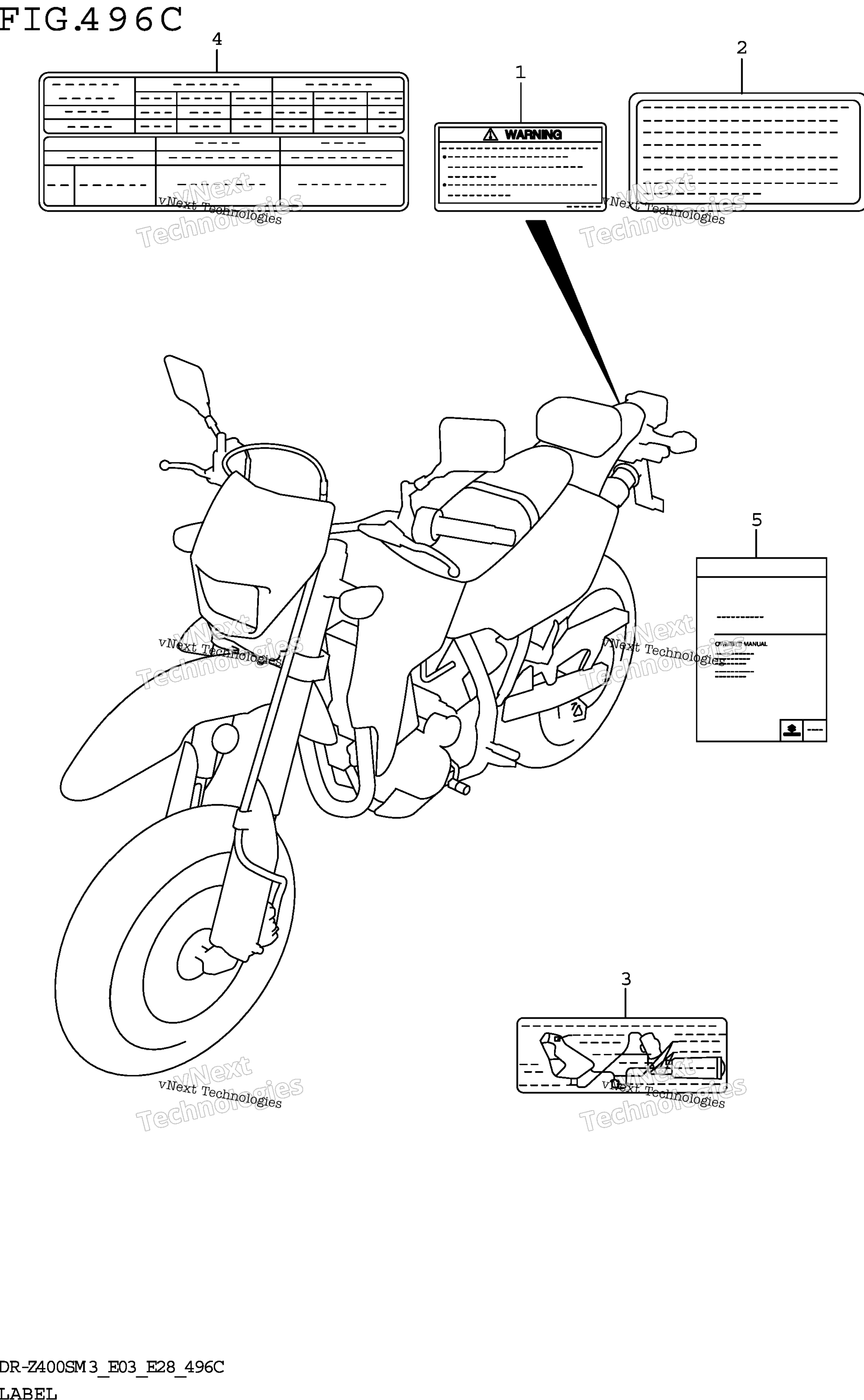 Шильдик (Dr-Z400sm3 E33)