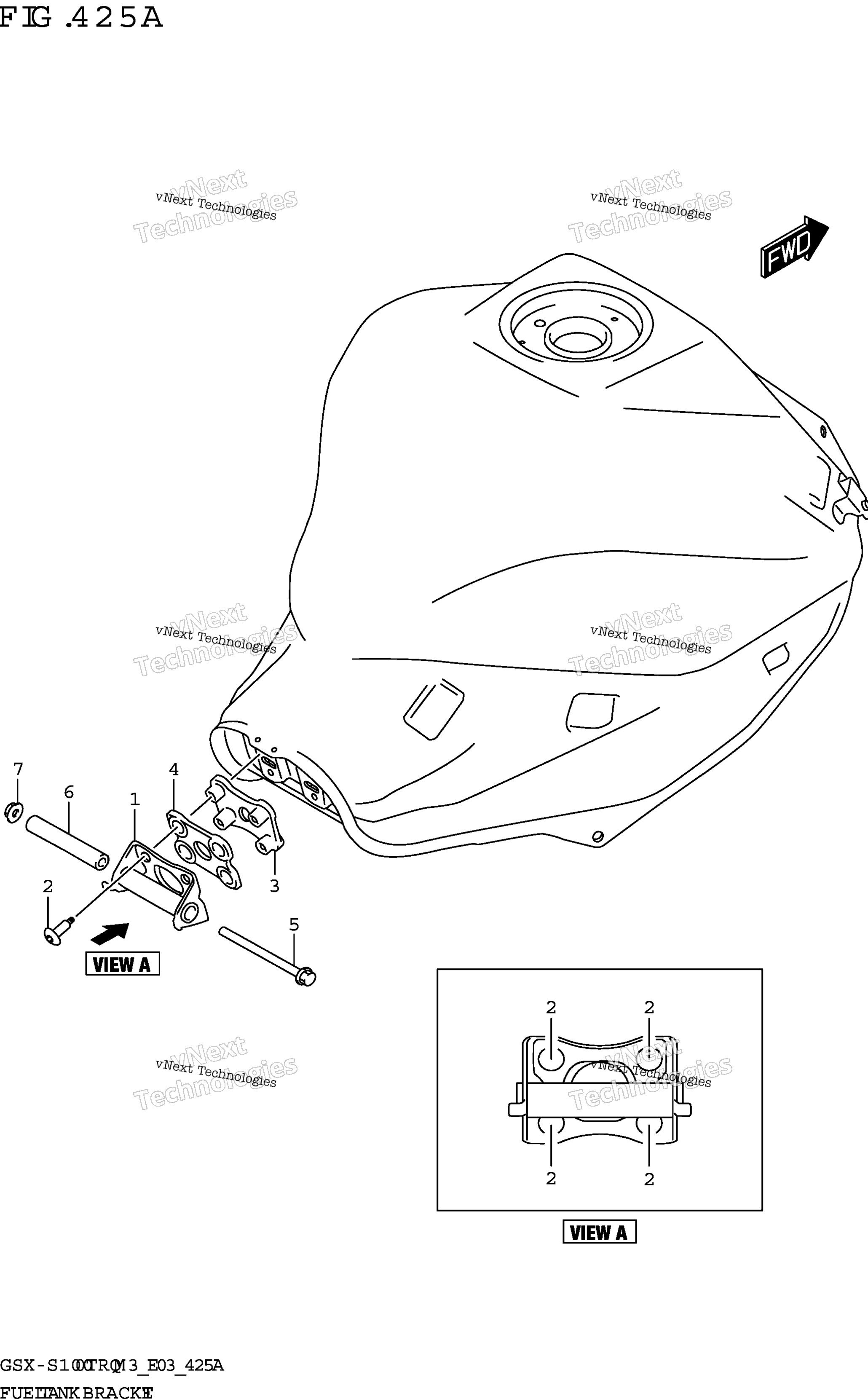 Топливная система Tank Bracket