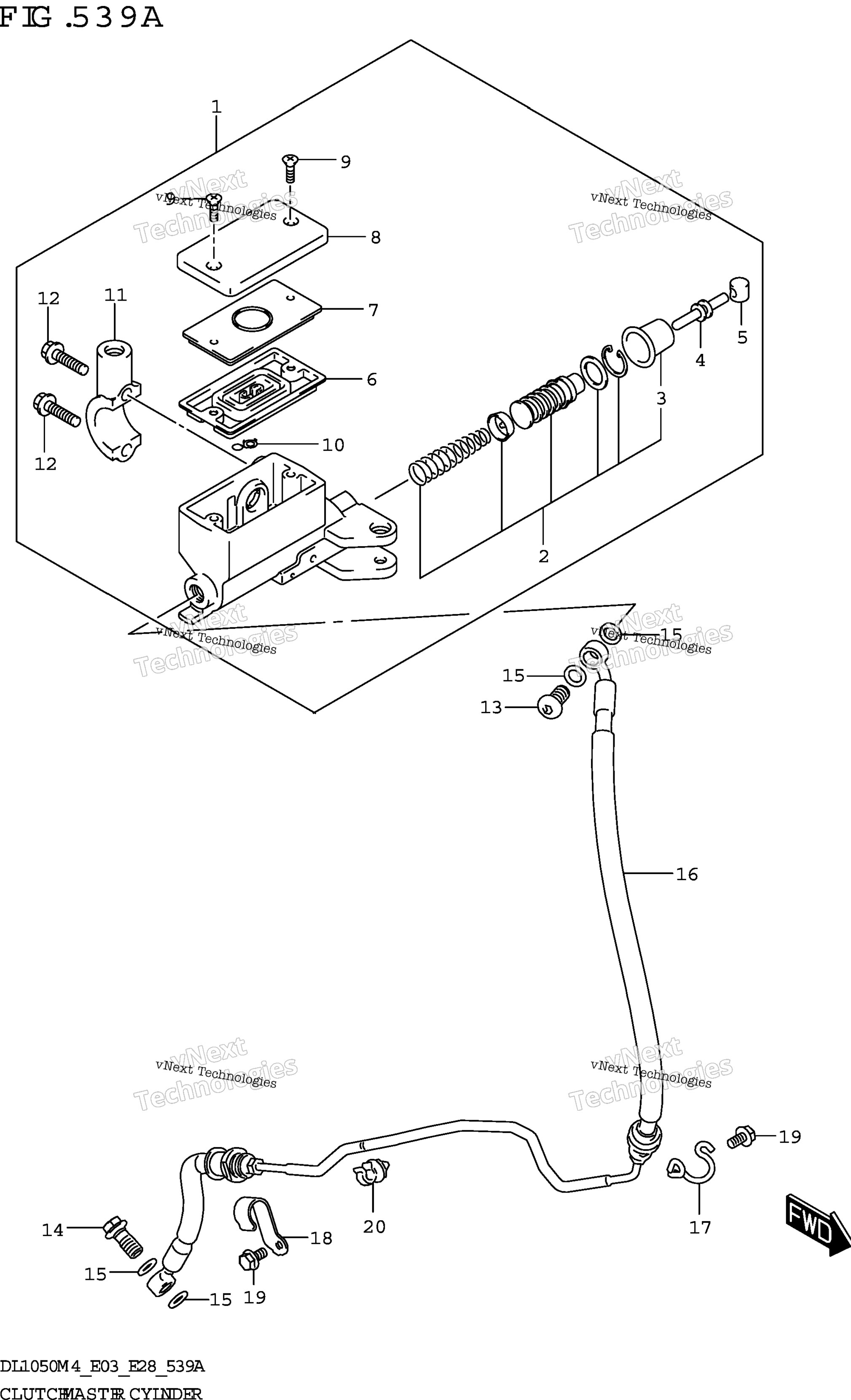Сцепление Master Cylinder (Dl1050rr)
