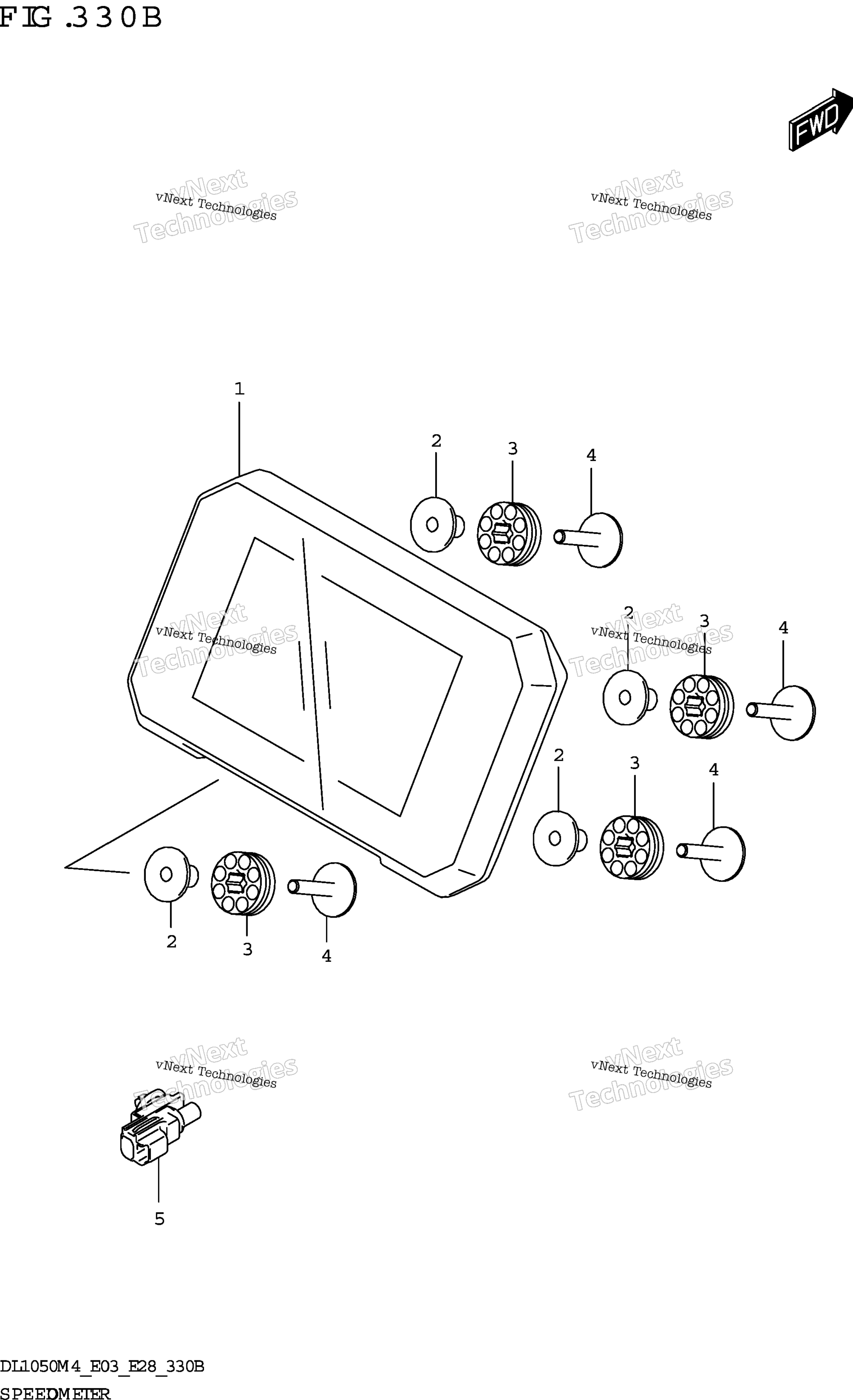 Спидометр (Dl1050rr:(E03,E33))